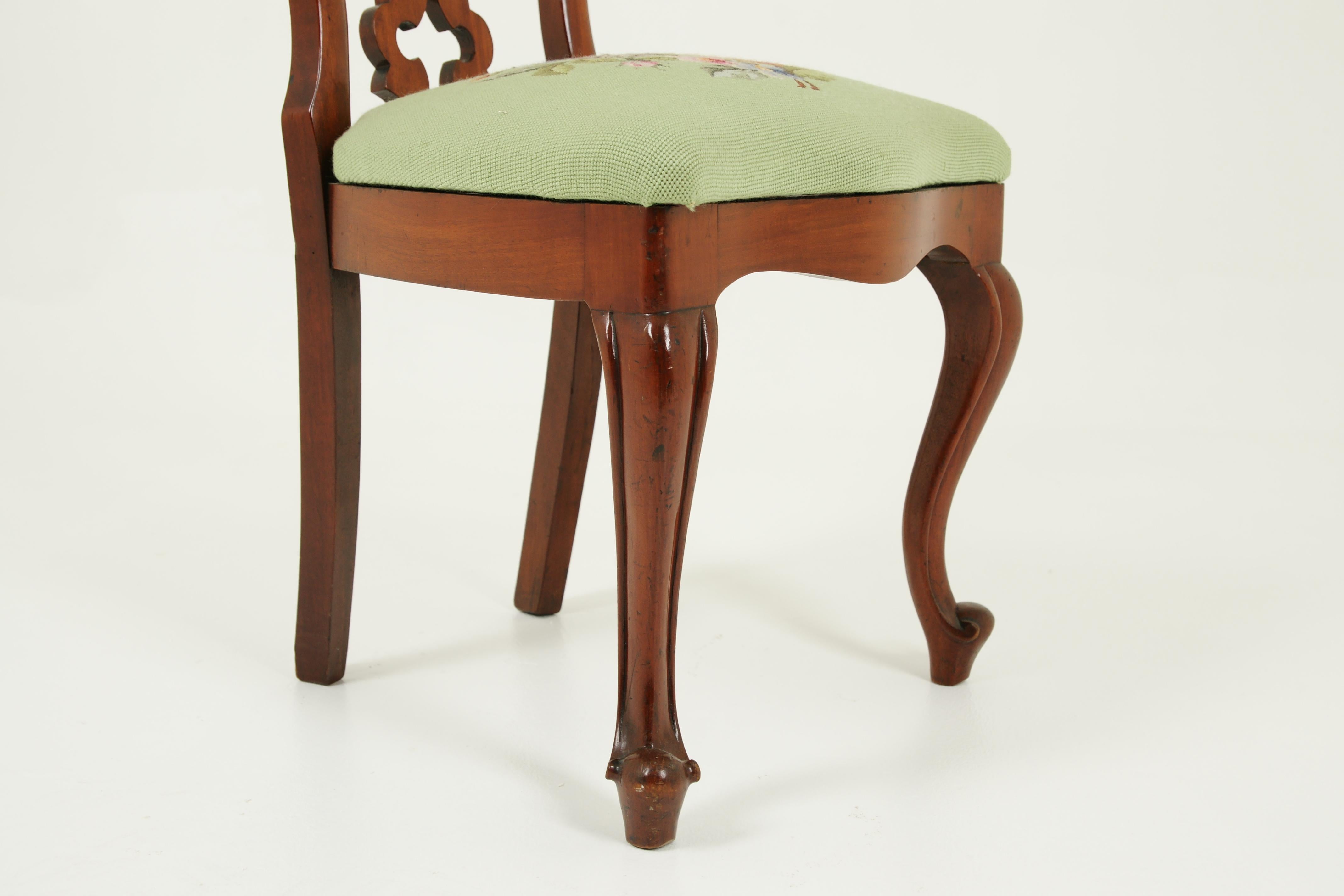 Austrian Antique Needlepoint Chair, Shabby Chic, Austria 1880, Antique Furniture, B1567