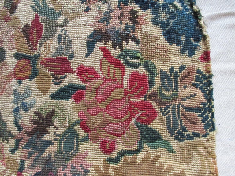 Antique tapestry seat cover with over all blooming flowers pattern.
Ideal for upholstery or pillow;
In shades of brown, green, blue, red and tan
Size: Height 20