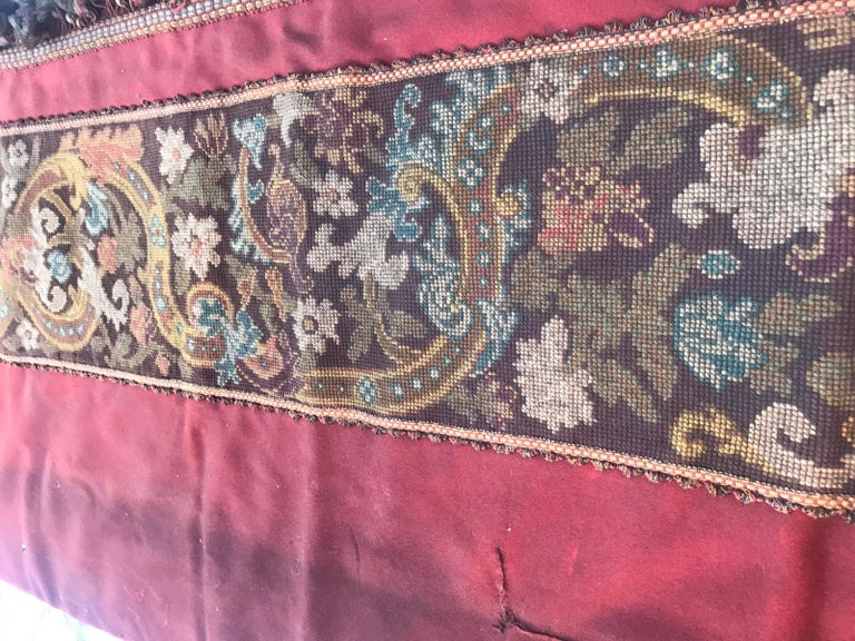 Antique Needlepoint Panel Tapestry For Sale at 1stDibs