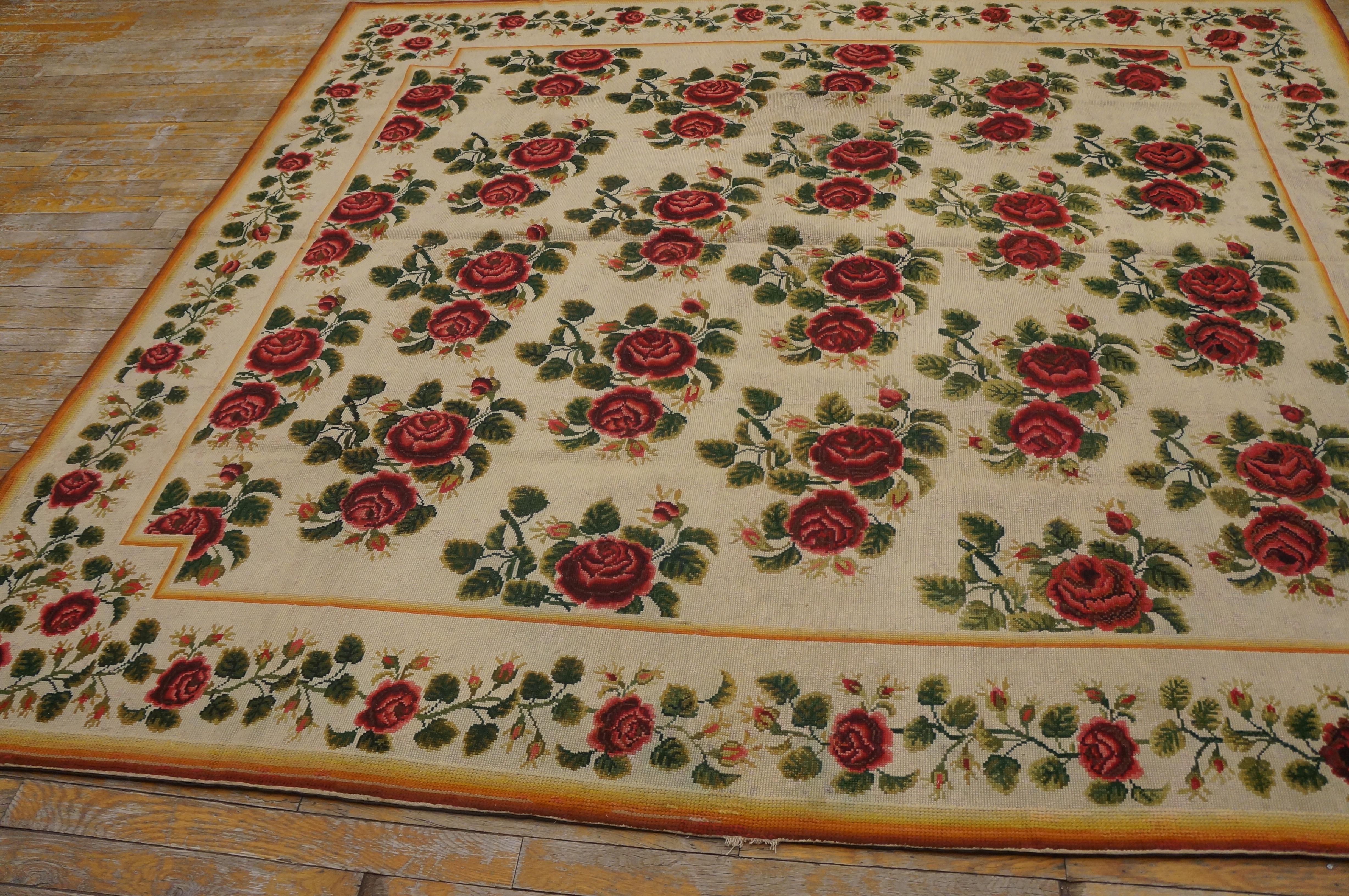 19th Century English Needlepoint Carpet ( 6'10