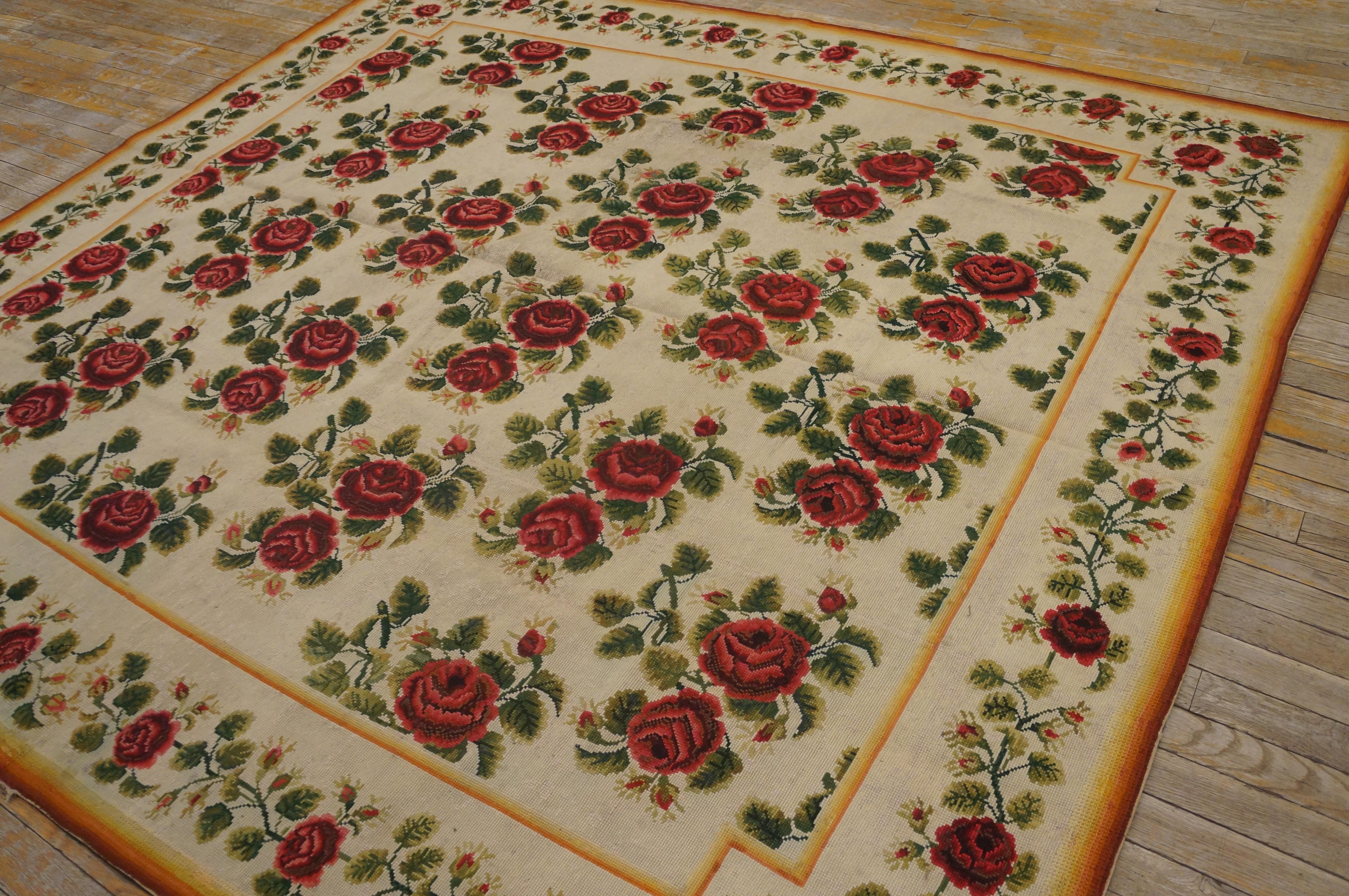 19th Century English Needlepoint Carpet ( 6'10