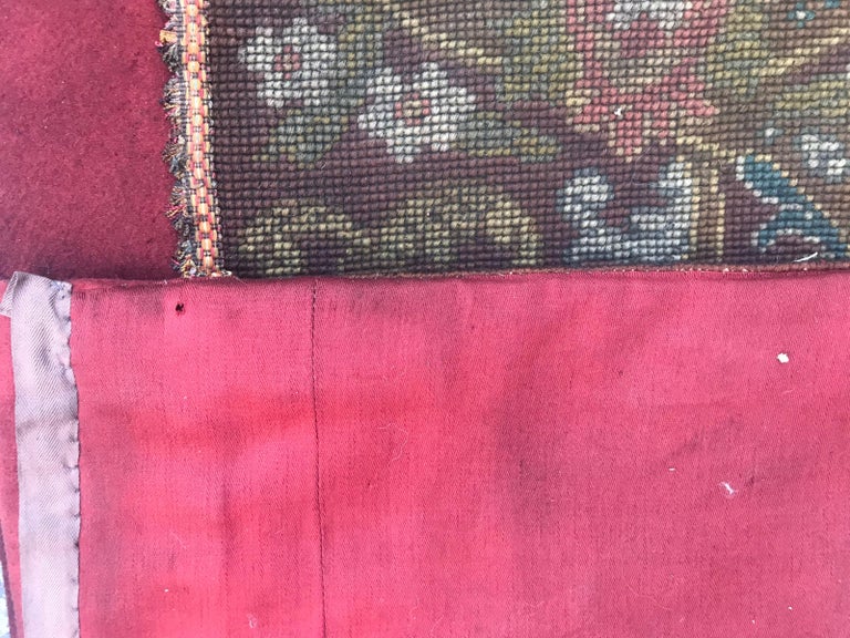 Antique Needlepoint Tapestry Panel For Sale at 1stdibs