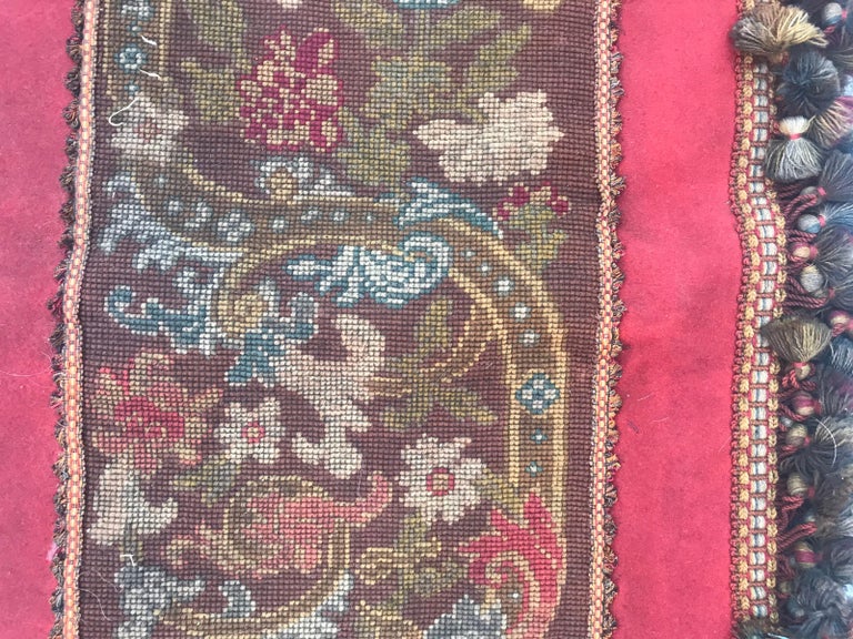 Antique Needlepoint Tapestry Panel For Sale at 1stdibs