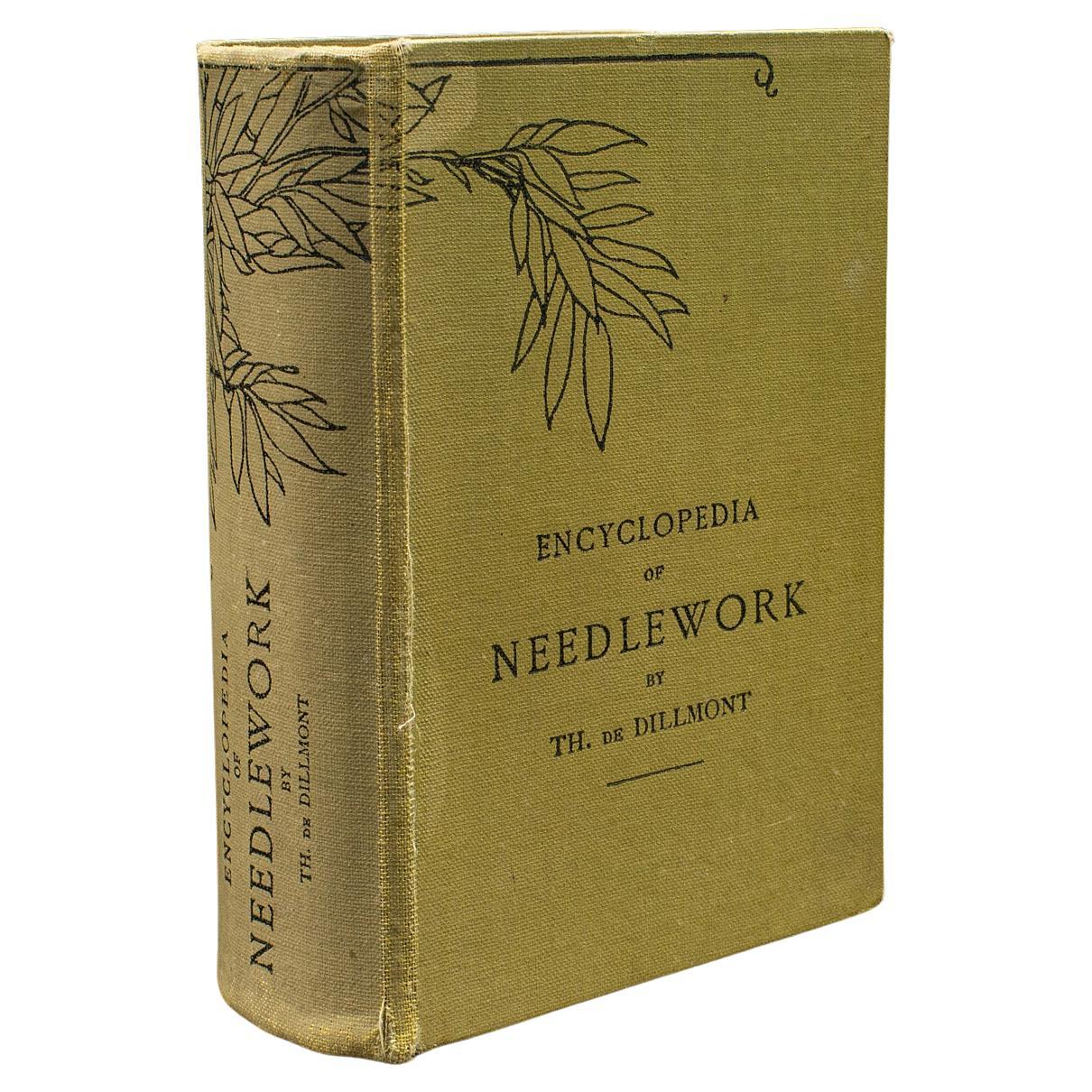 Antique Needlework Encyclopaedia, English, Embroidery, Pattern Guide, Circa 1900 For Sale