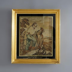 Antique Needlework "Fleetwood The Brigand At St. Joseph’s" by Miss S. Tarr c1840