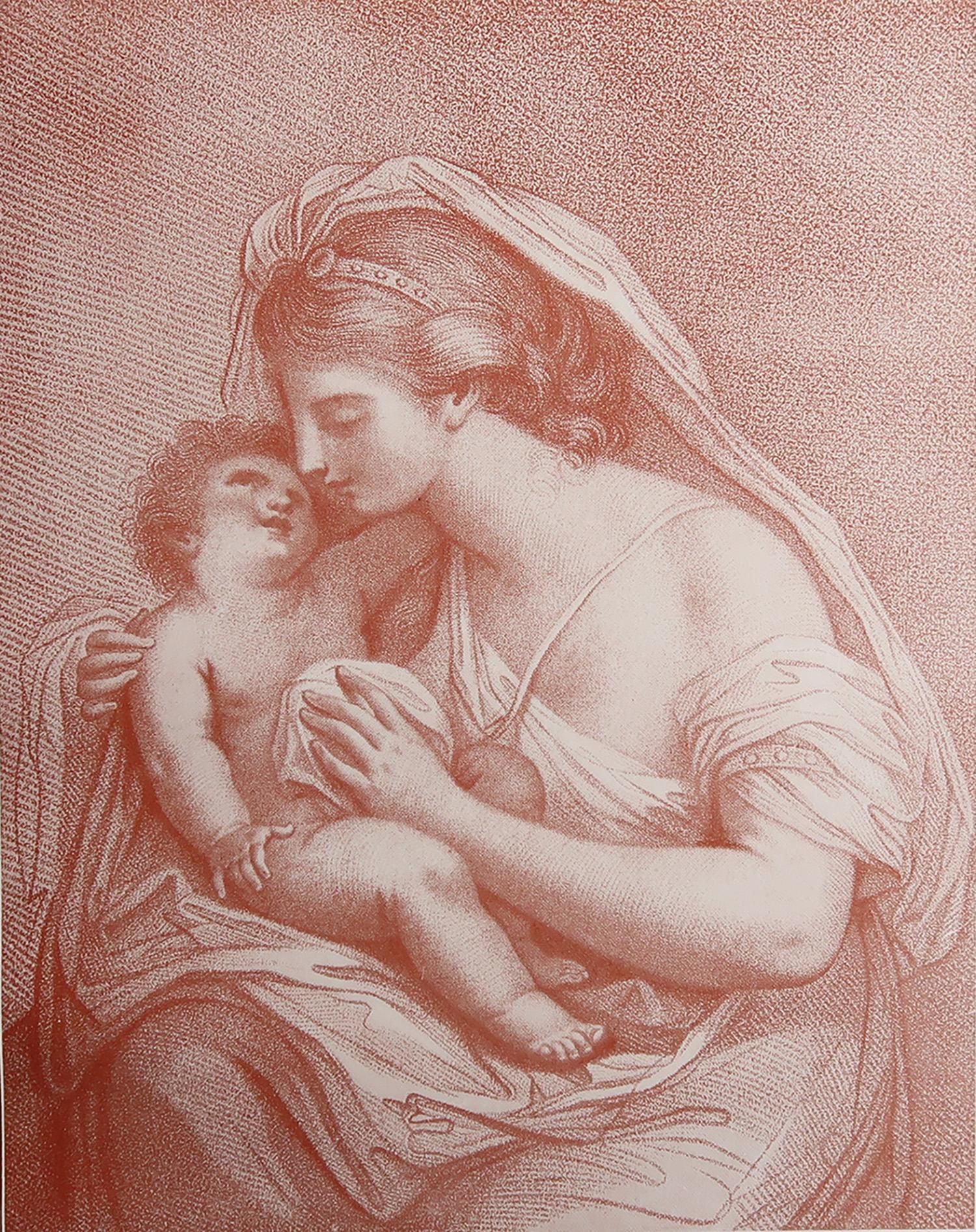 Wonderful red ochre print of an 18th Century Francesco Bartolozzi engraving after Cipriani.

Publshed by Otto Limited, London 1907

Text on verso

The measurement is the paper size

Unframed