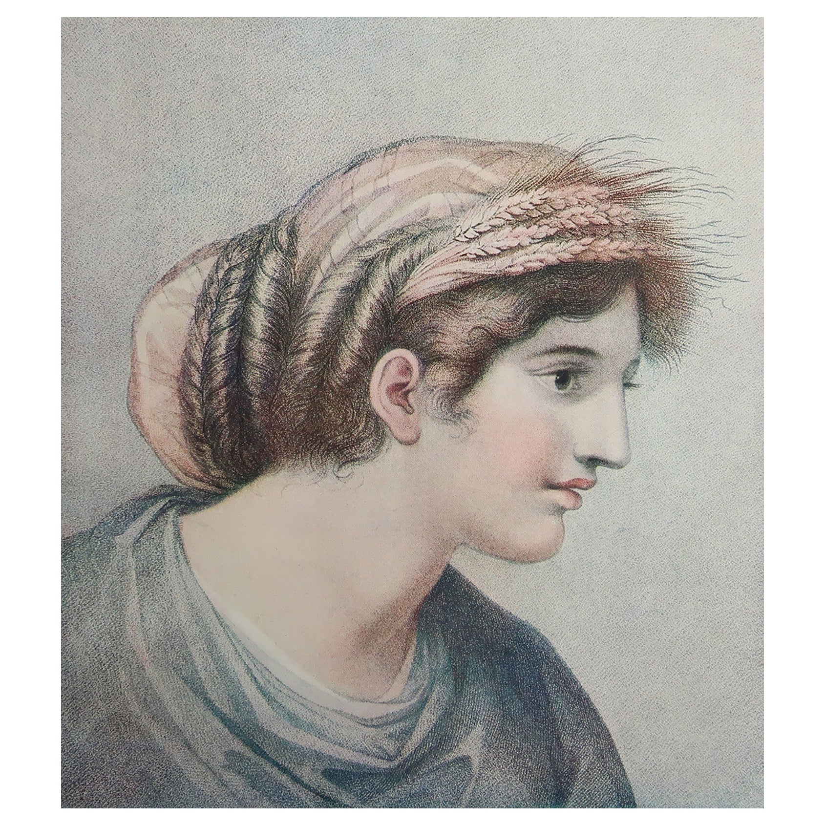 Antique Neo-Classical Bartolozzi Print of Ceres. 1907