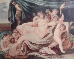 Antique Neo-Classical Bartolozzi Print of Venus. 1907