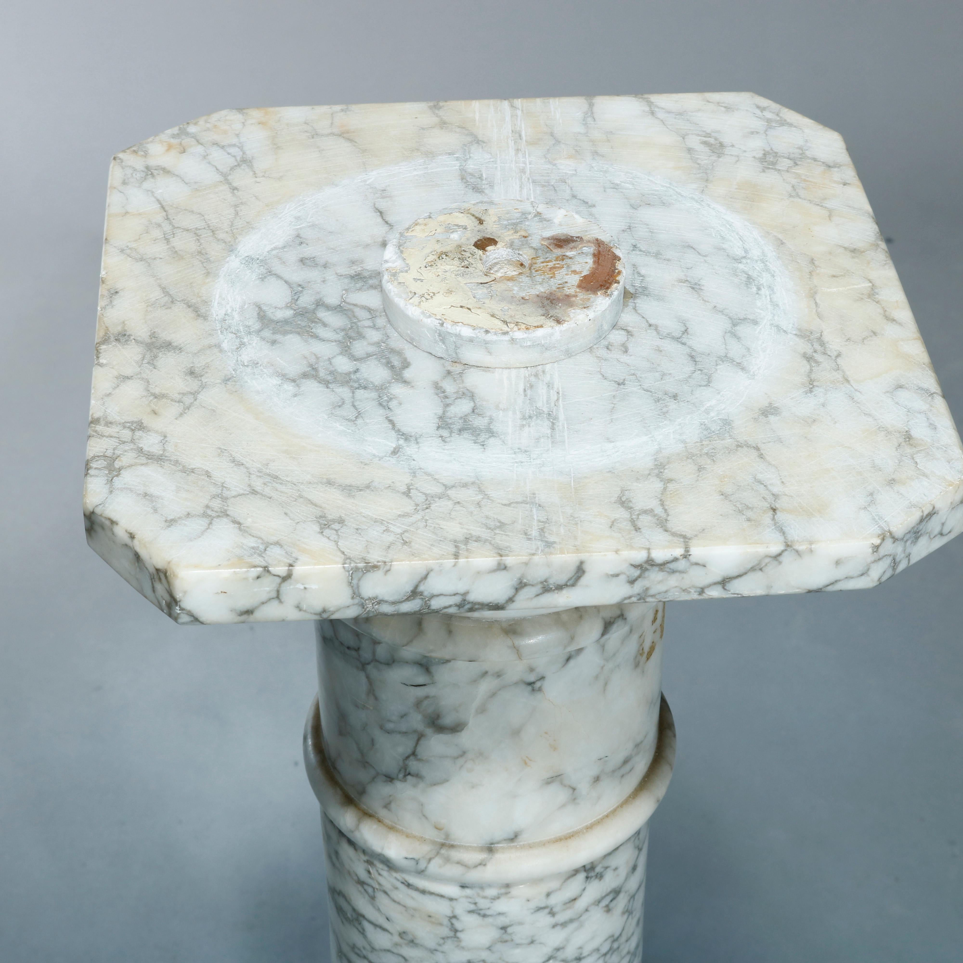 Antique Neo-Classical Variegated Marble Sculpture Display Pedestal, circa 1900 For Sale 4