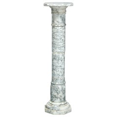 Antique Neo-Classical Variegated Marble Sculpture Display Pedestal, circa 1900