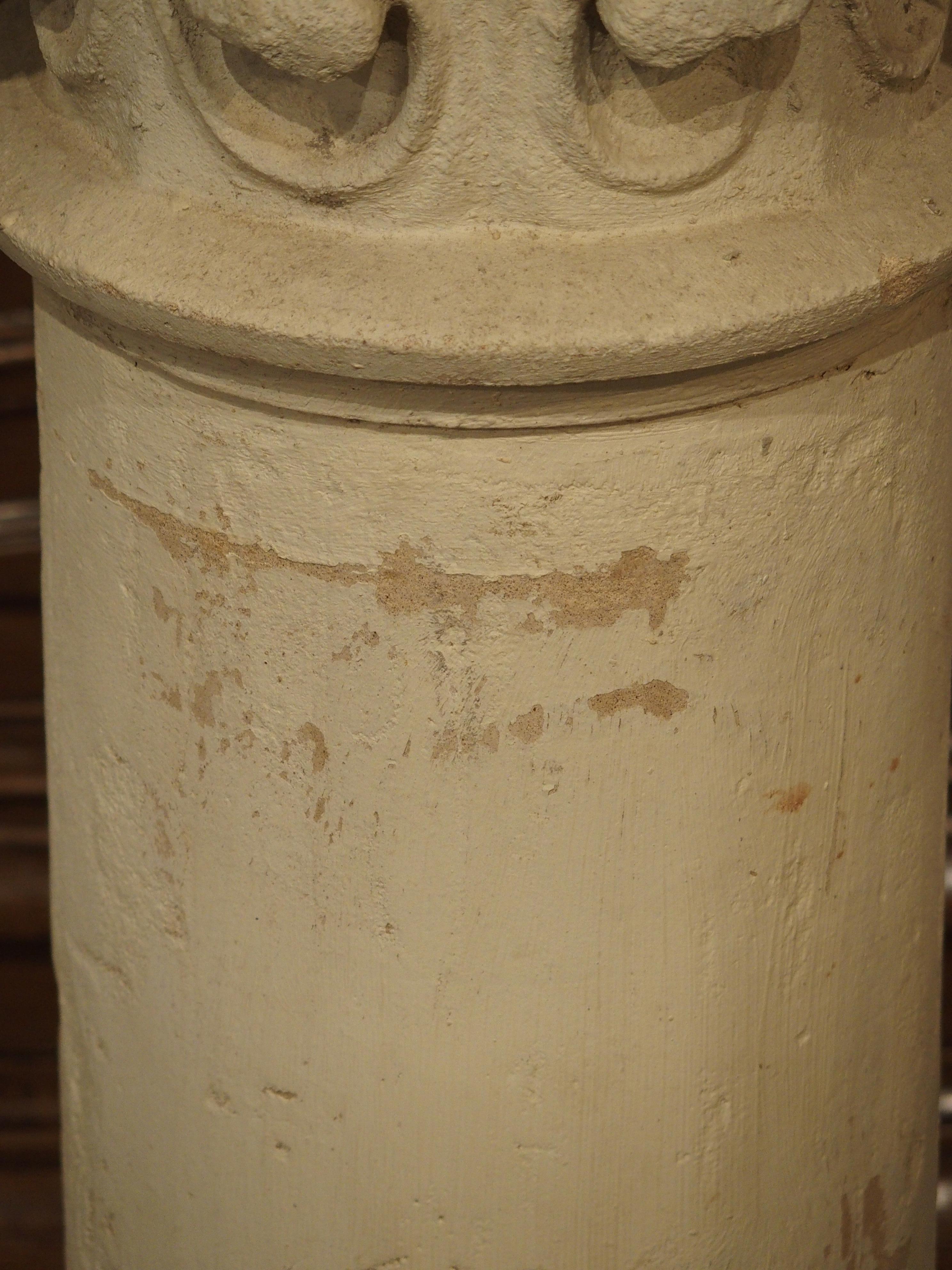 Antique Neo-Gothic Terra Cotta Pedestal from France, circa 1890 6