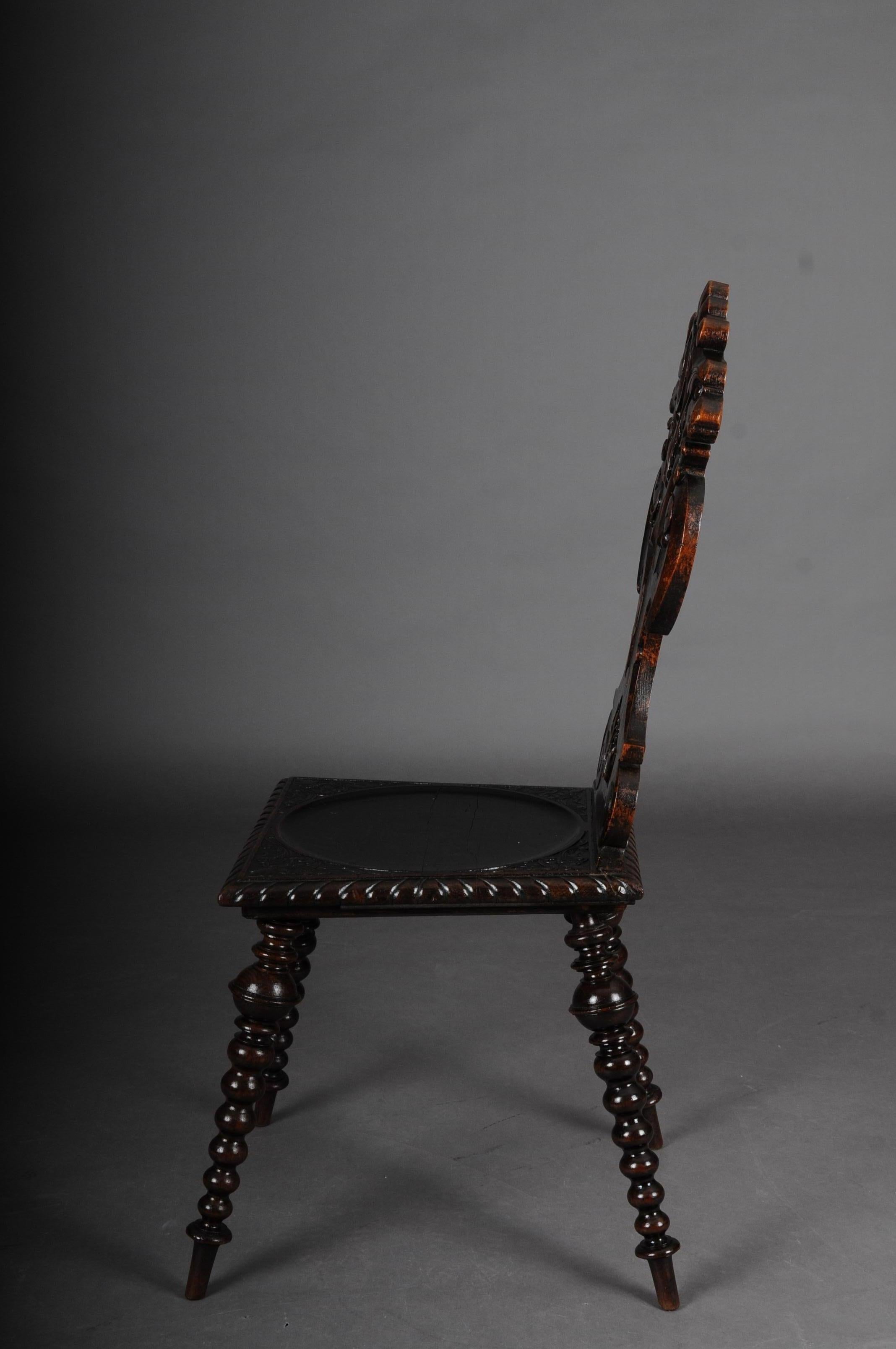 Antique Neo Renaissance Board Chair Historicism circa 1870, Oak A For Sale 3
