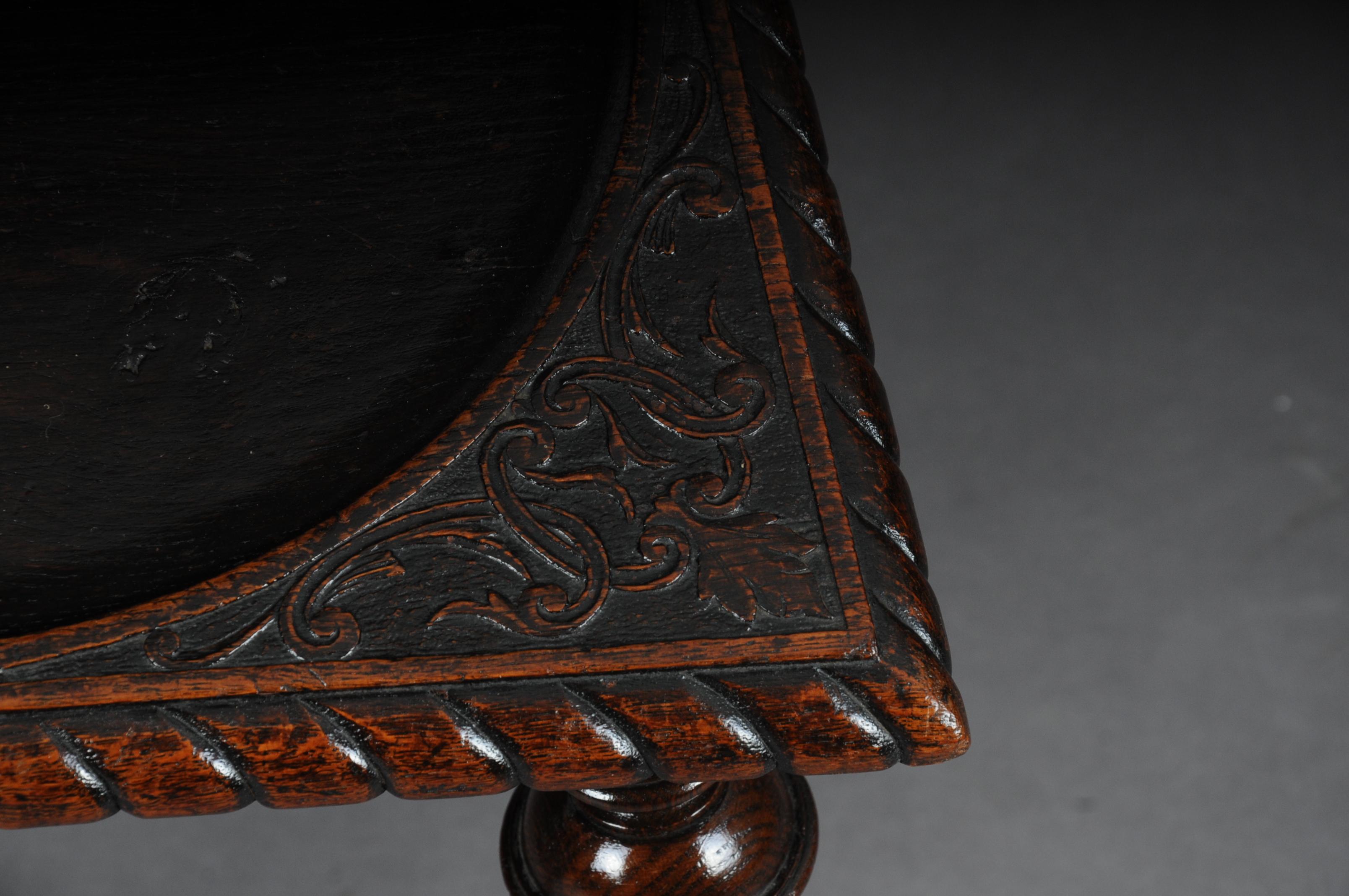 Antique Neo Renaissance Board Chair Historicism circa 1870, Oak A For Sale 6