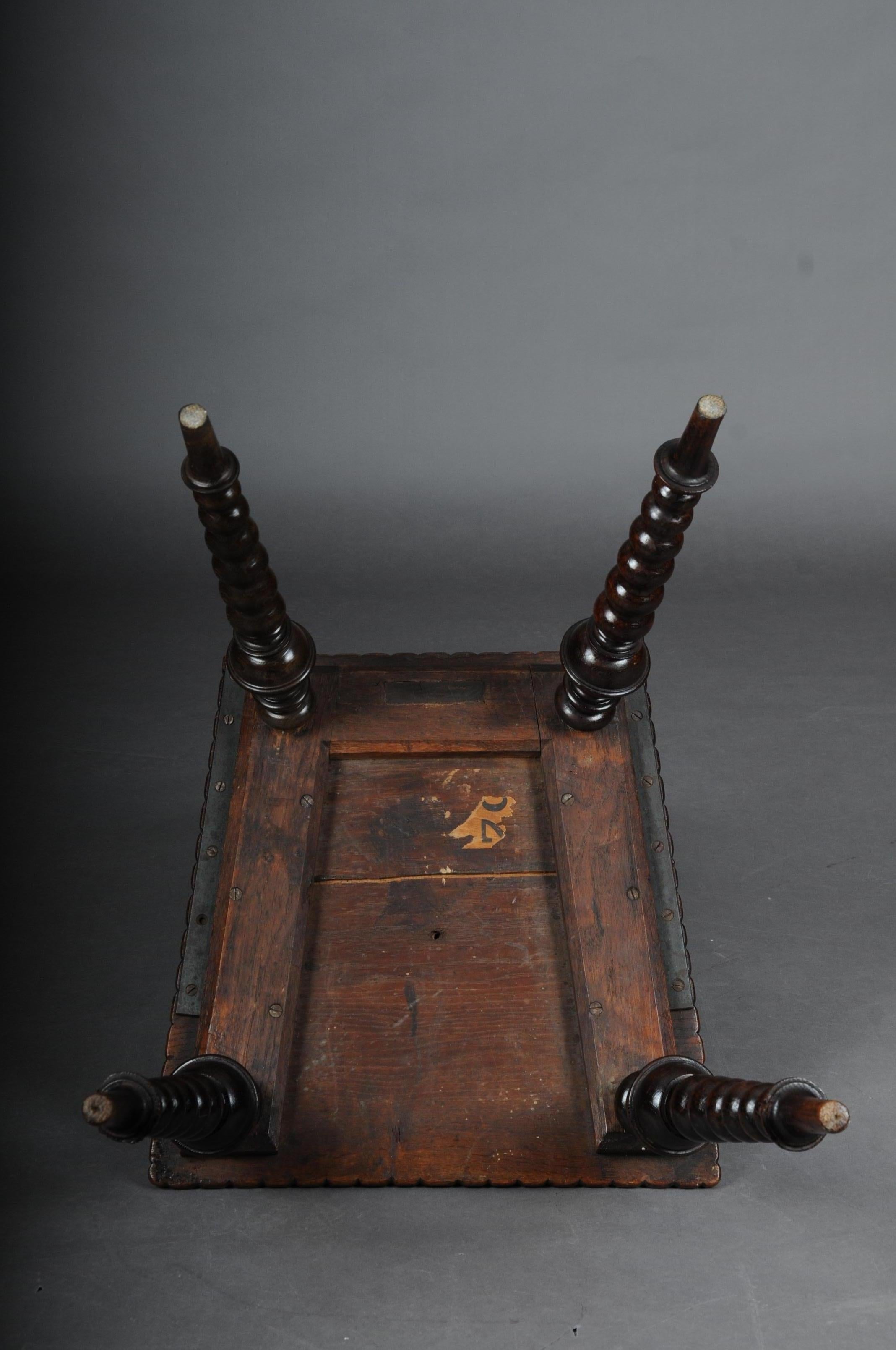 Antique Neo Renaissance Board Chair Historicism Around 1870, Oak B For Sale 1