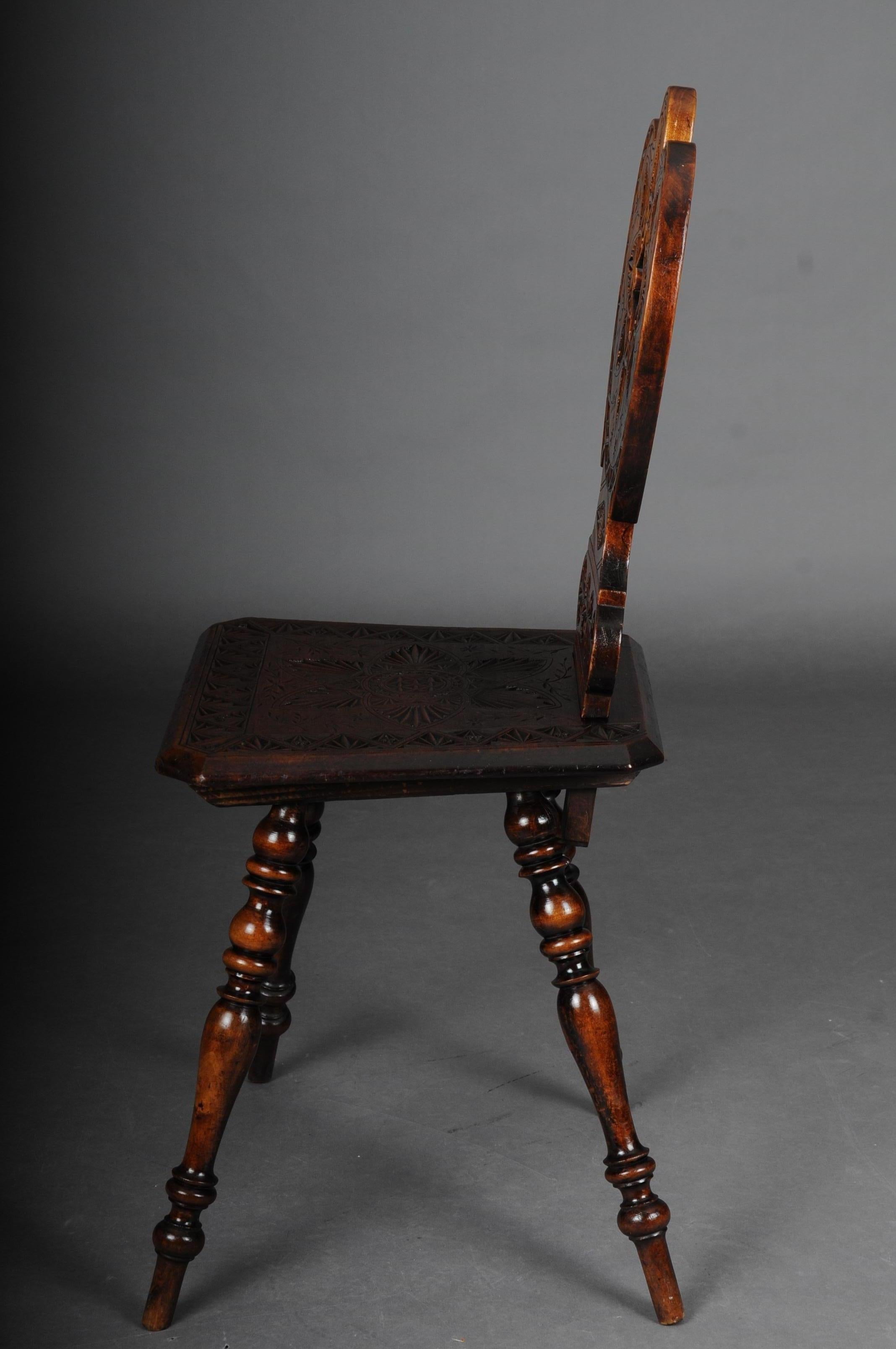Antique Neo Renaissance Board Chair Historicism circa 1870, Oak E For Sale 6