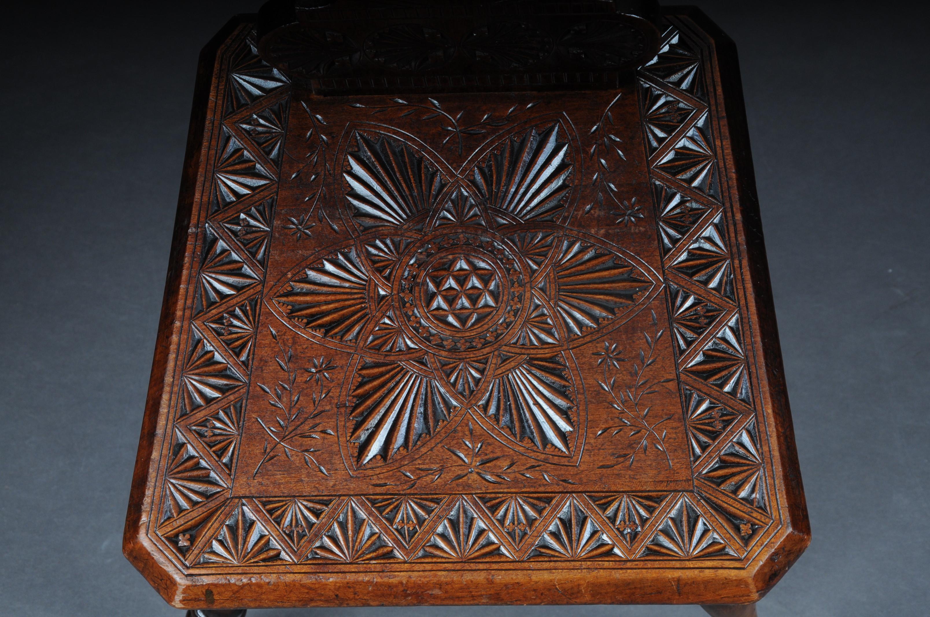 Antique chaise de conseil Neo Renaissance Historicisme circa 1870:: Chêne E en vente 1