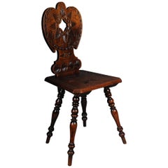 Antique chaise de conseil Neo Renaissance Historicisme circa 1870:: Chêne E