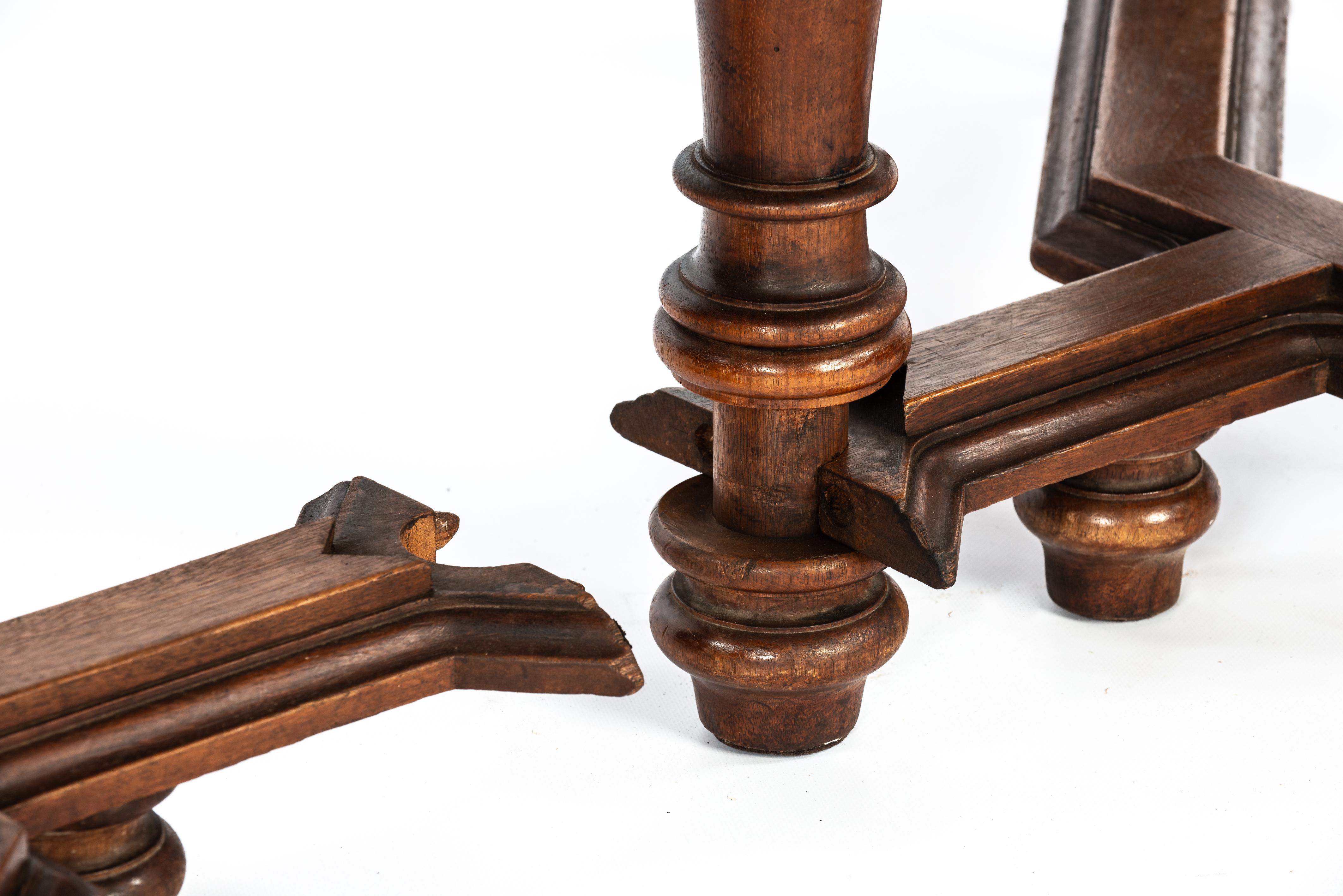 Antique  Neo Renaissance Cherrywood French honey color Extension tab 14