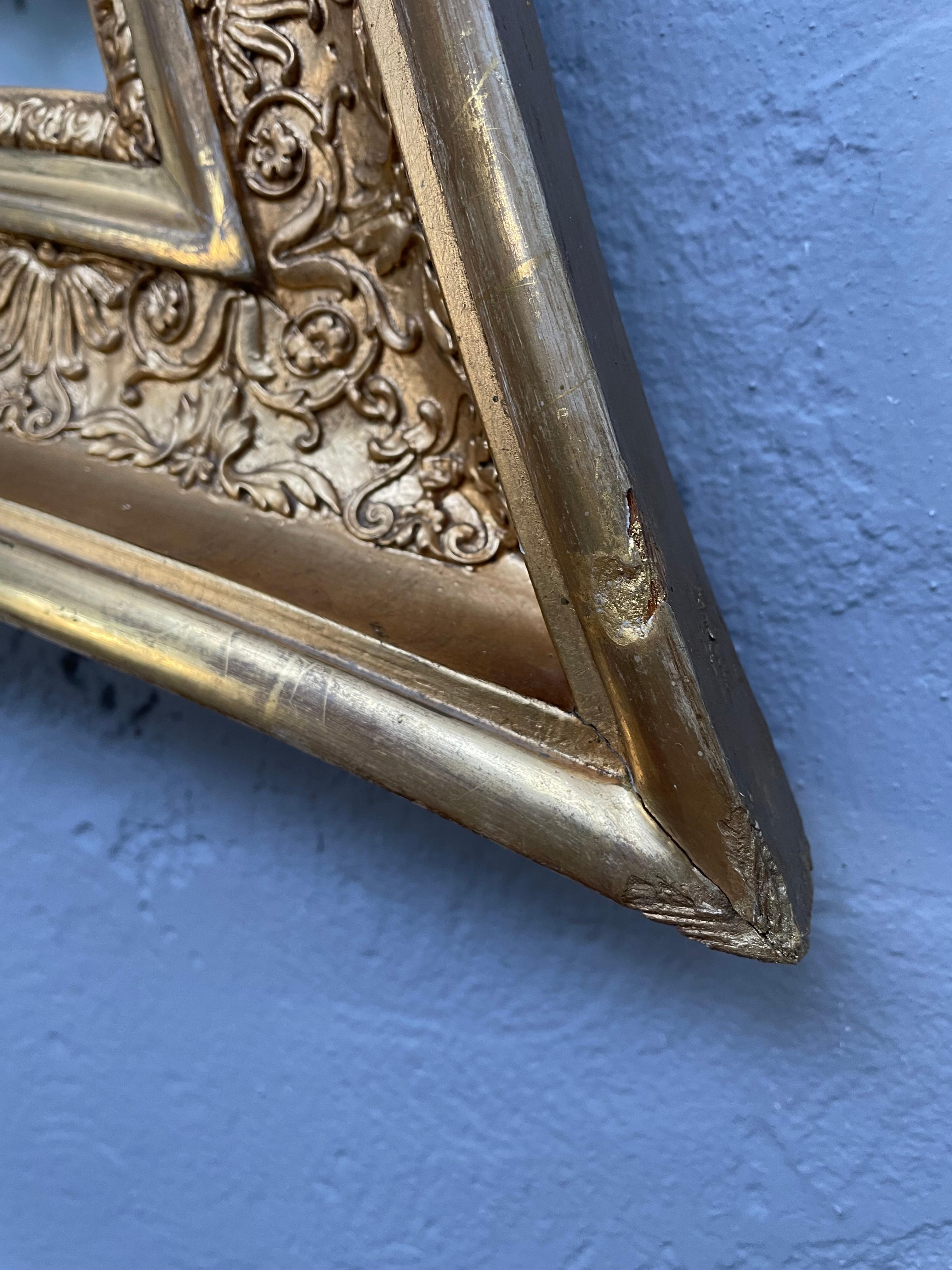 Hand-Crafted Antique Neo Roccoco Wall Mirror from the 18th Century For Sale