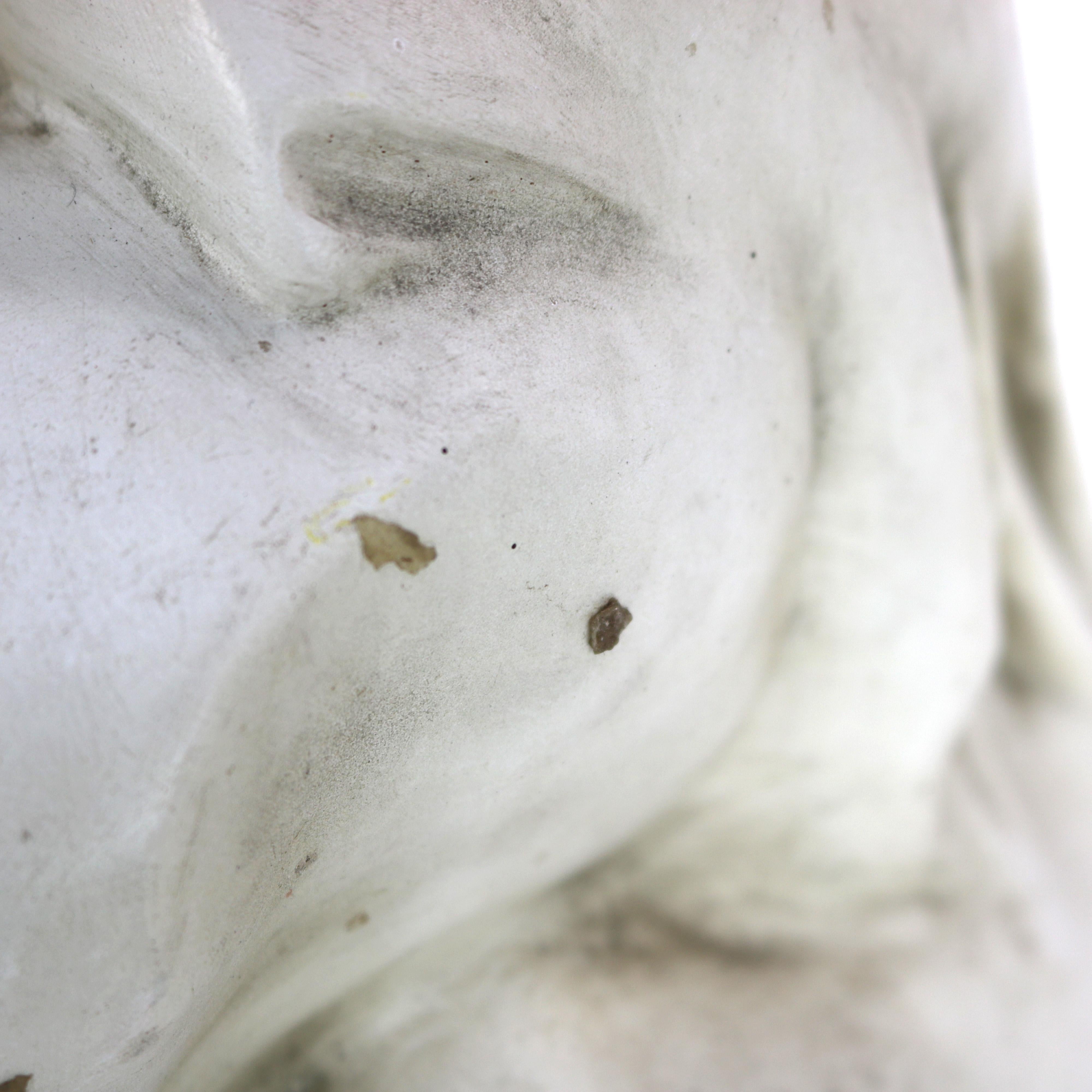 Antique Neoclassical 34” Plaster Sculpture of a Nude Woman C1920 For Sale 11