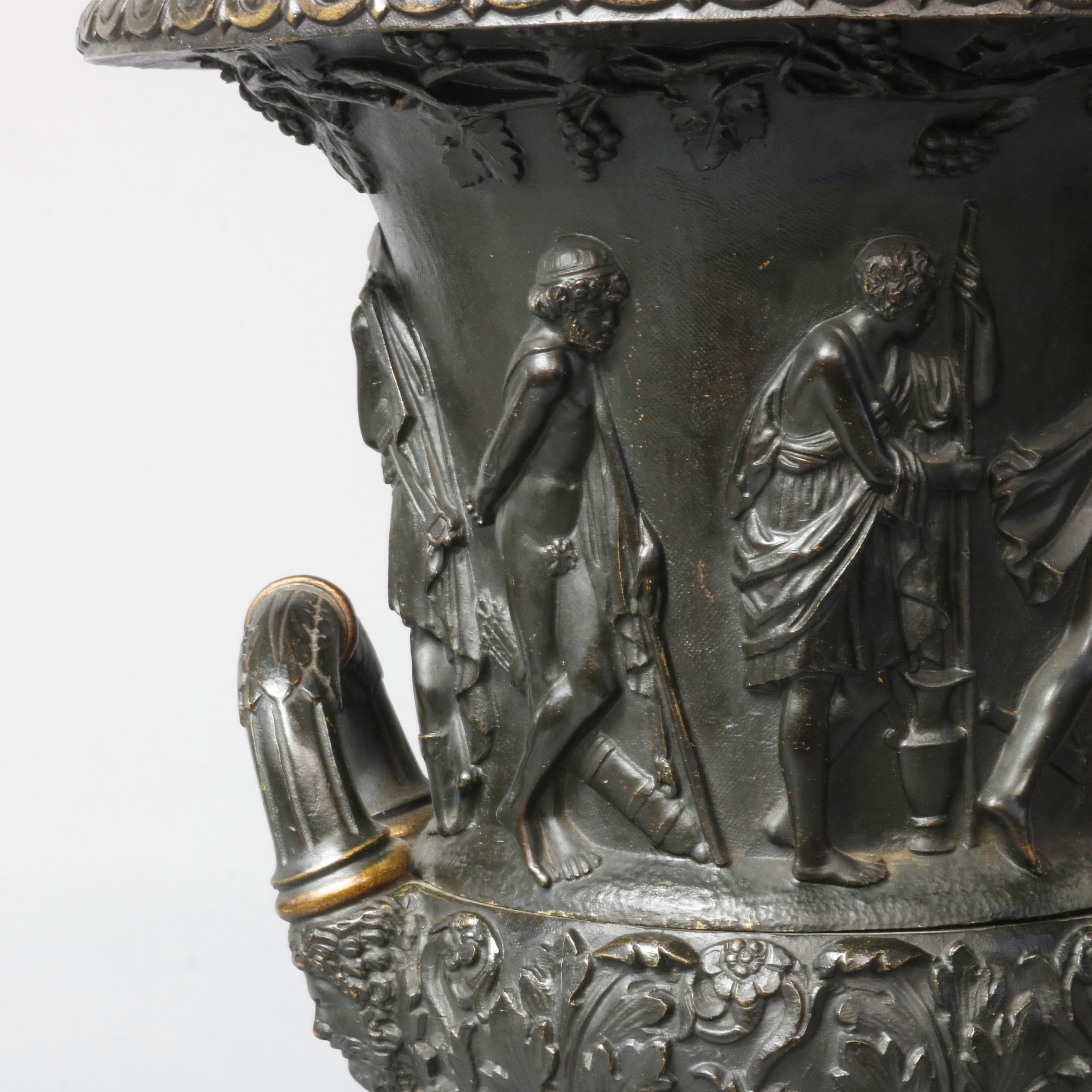 Antique Neoclassical Bronze Barbedienne School Urns, circa 1880 5