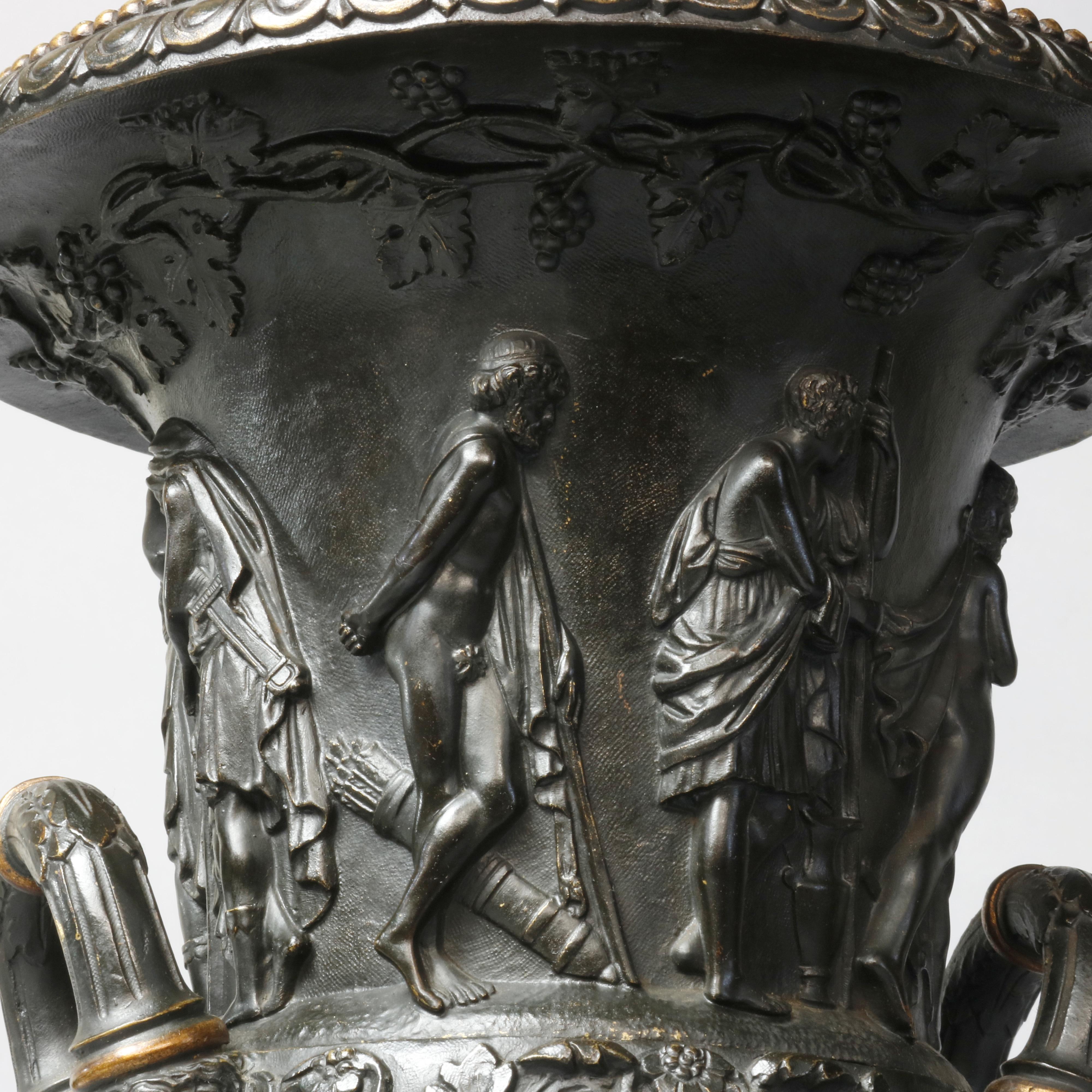 Antique Neoclassical Bronze Barbedienne School Urns, circa 1880 9