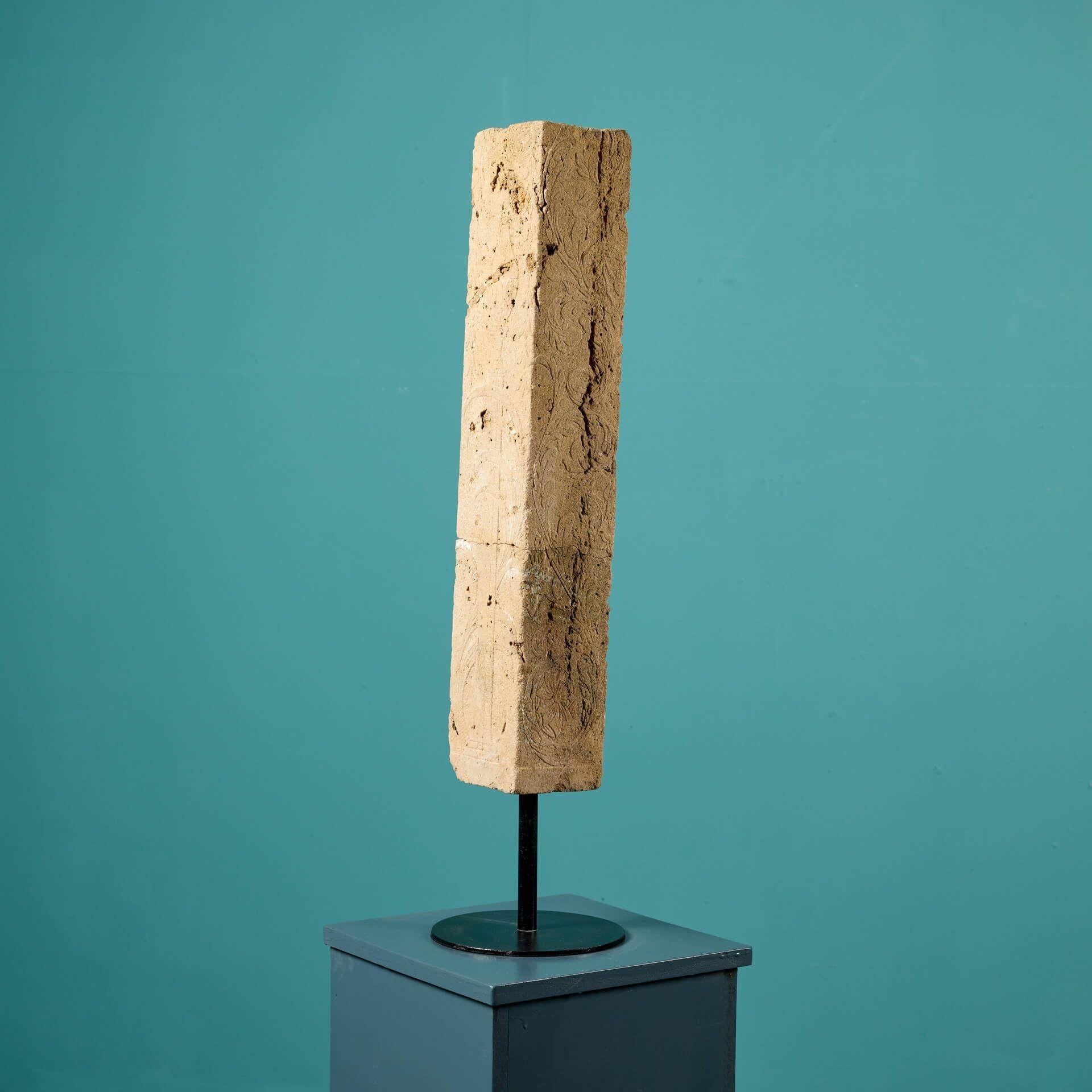 Georgian Antique Neoclassical Carved Limestone Fragment For Sale