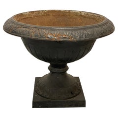 Antique Neoclassical Cast Iron Urn