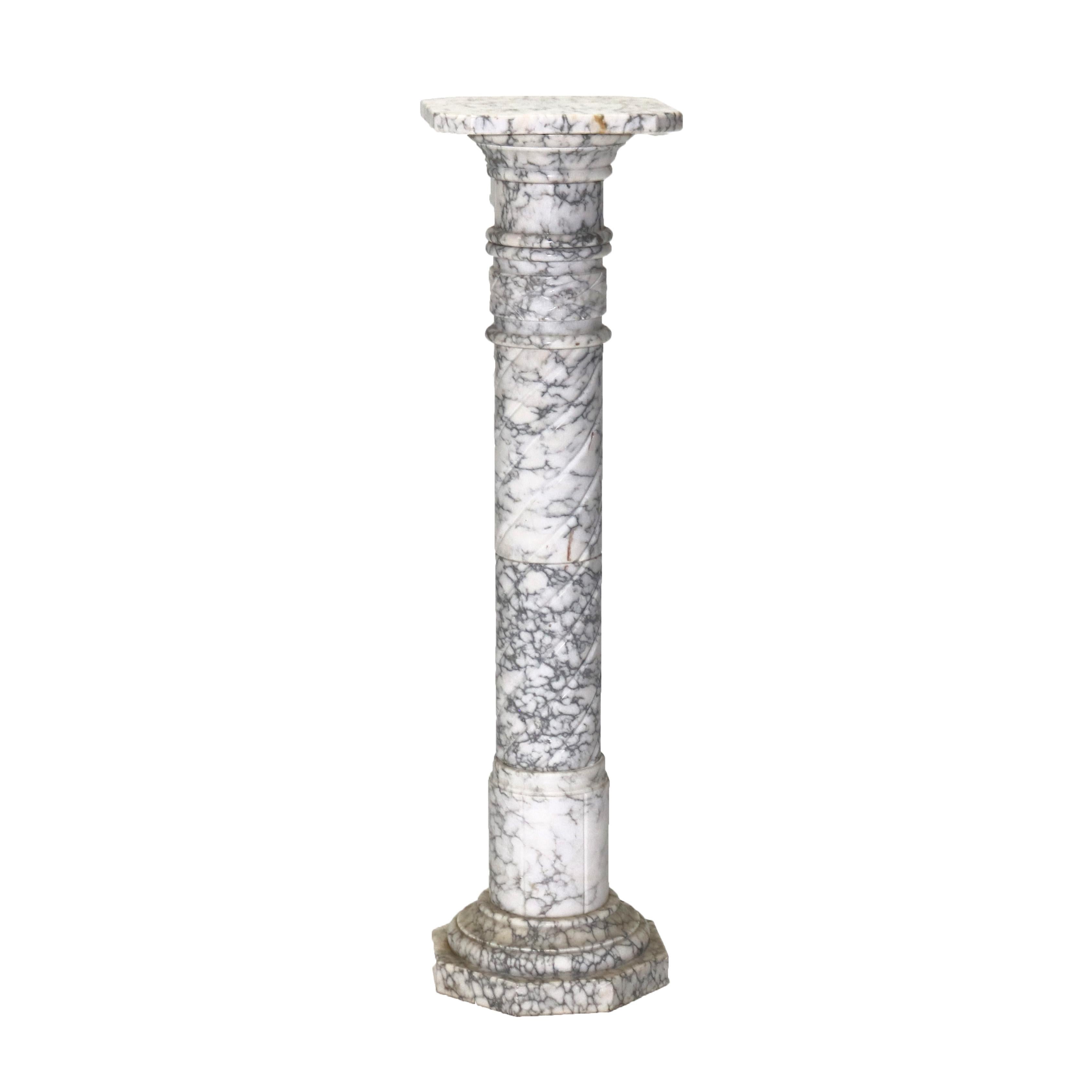 ***Reduced Delivery Rates - See Below or Click “Ask The Seller” to Request a Quote***

Antique Neoclassical Doric Marble Sculpture Display Pedestal C1930

Measure - 39 5/8