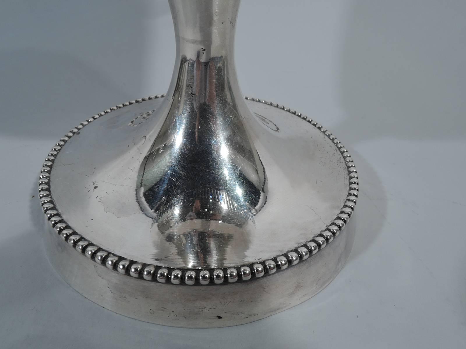 Antique Neoclassical English-Imported German Sterling Silver Urn 2
