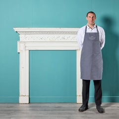 Antique Neoclassical English Pine Fireplace