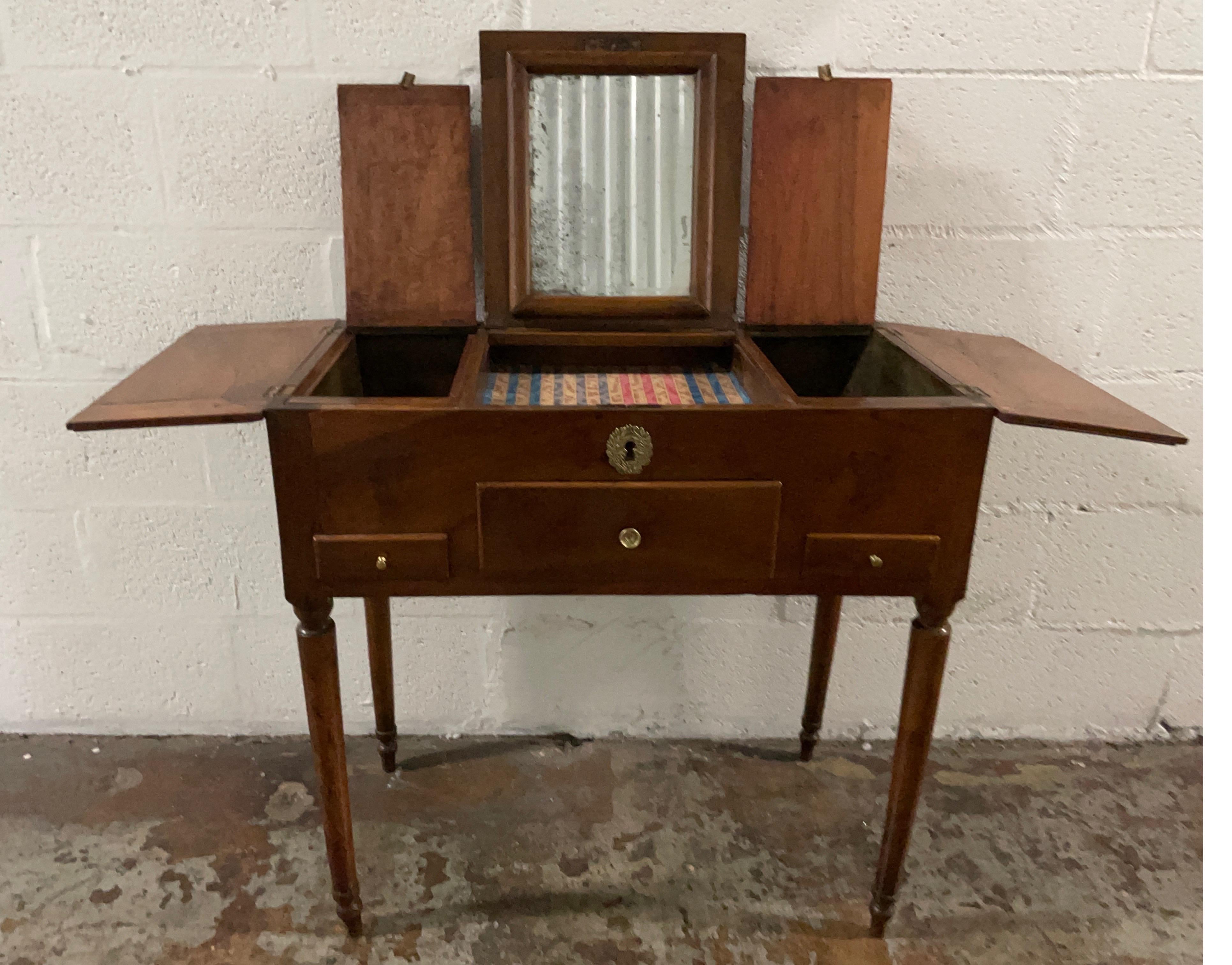 Antique Neoclassical French Dressing Table For Sale 2