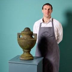 Antique Neoclassical Granite Garden Urn