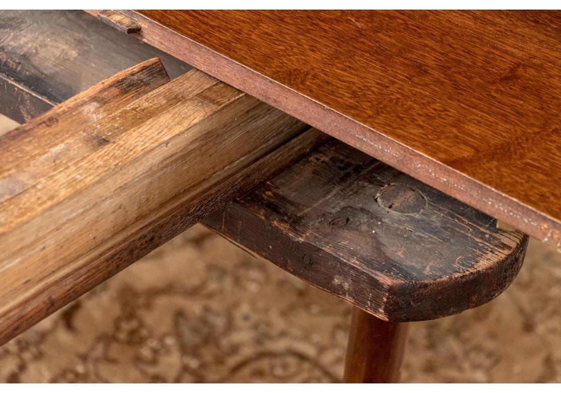 Antique Neoclassical Mahogany Extendable Dining Table for Restoration For Sale 8