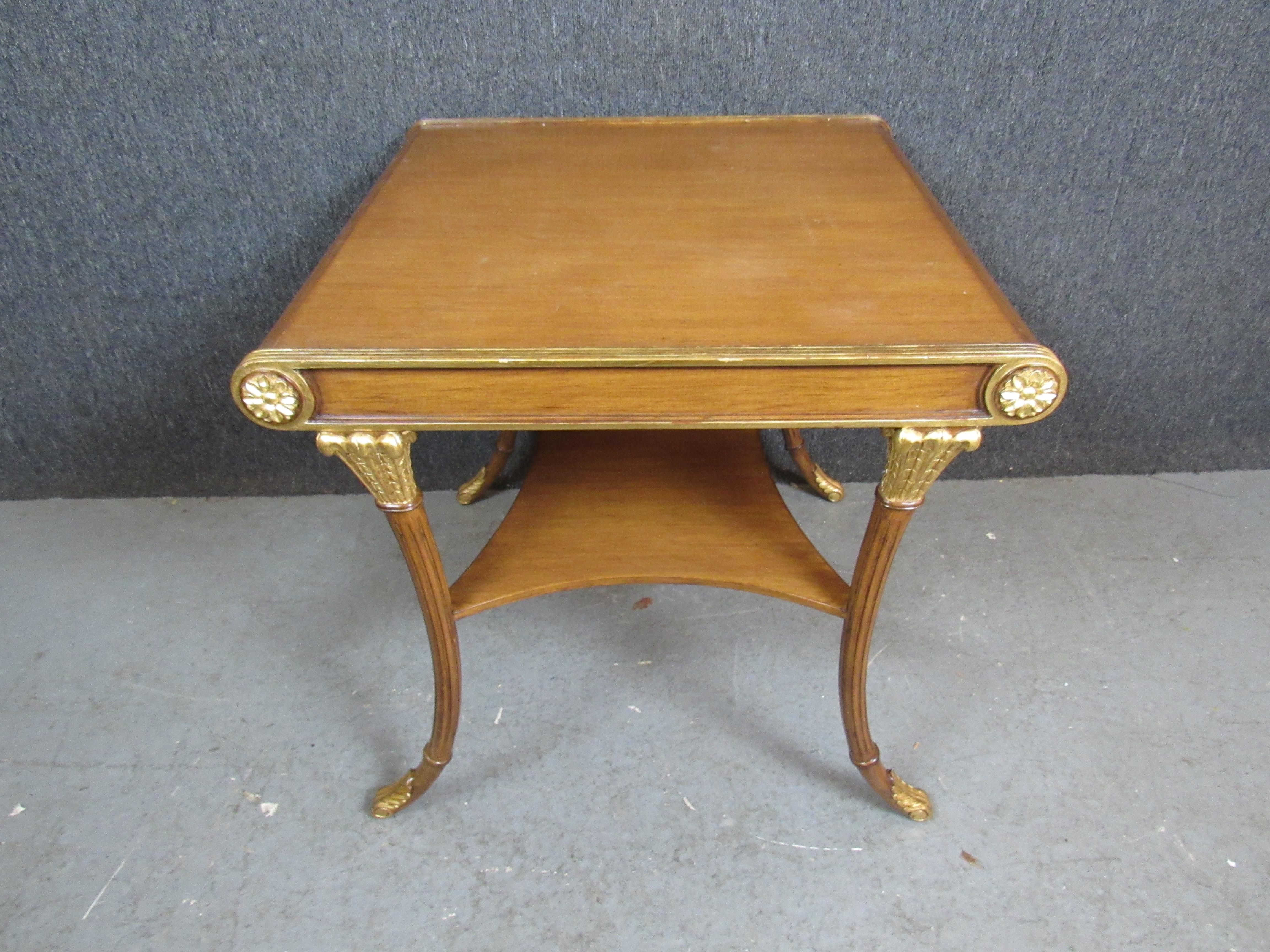 Antique Neoclassical Mahogany Game Table For Sale 4
