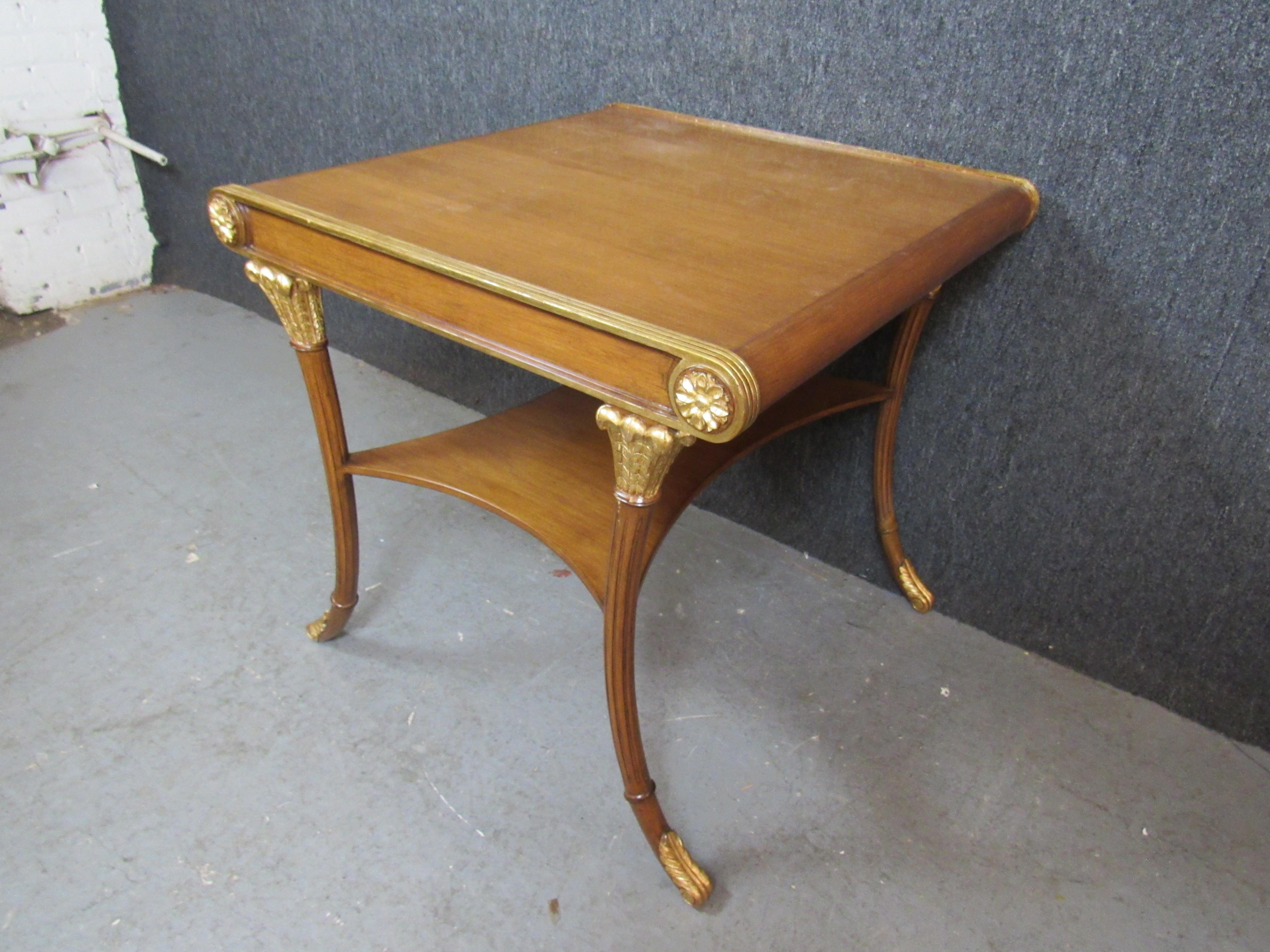 Neoclassical Revival Antique Neoclassical Mahogany Game Table For Sale