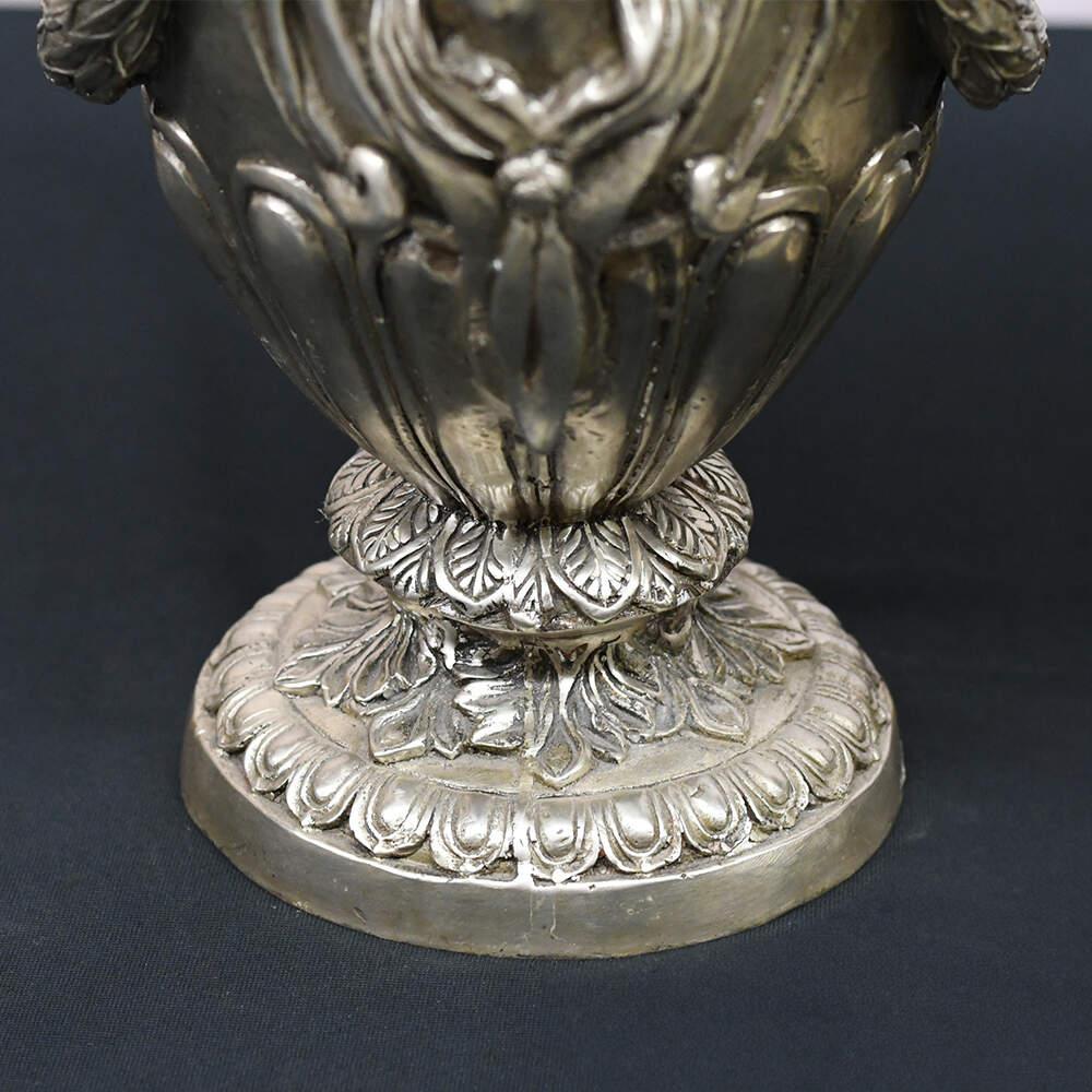 Neoclassical Maiden's Visage Covered Urns In Good Condition For Sale In MC Leansville, NC