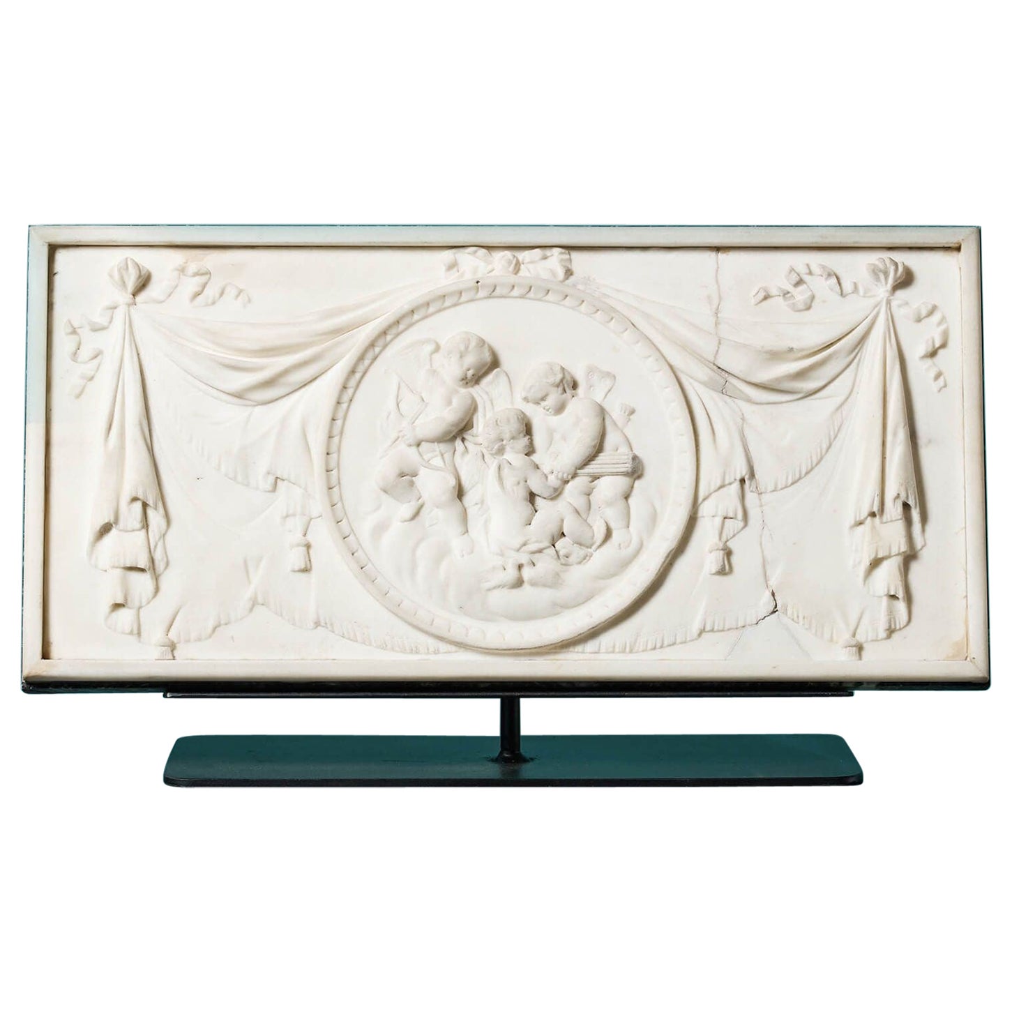 Antike neoklassische Marmortafel auf Stand c.1800 im Angebot