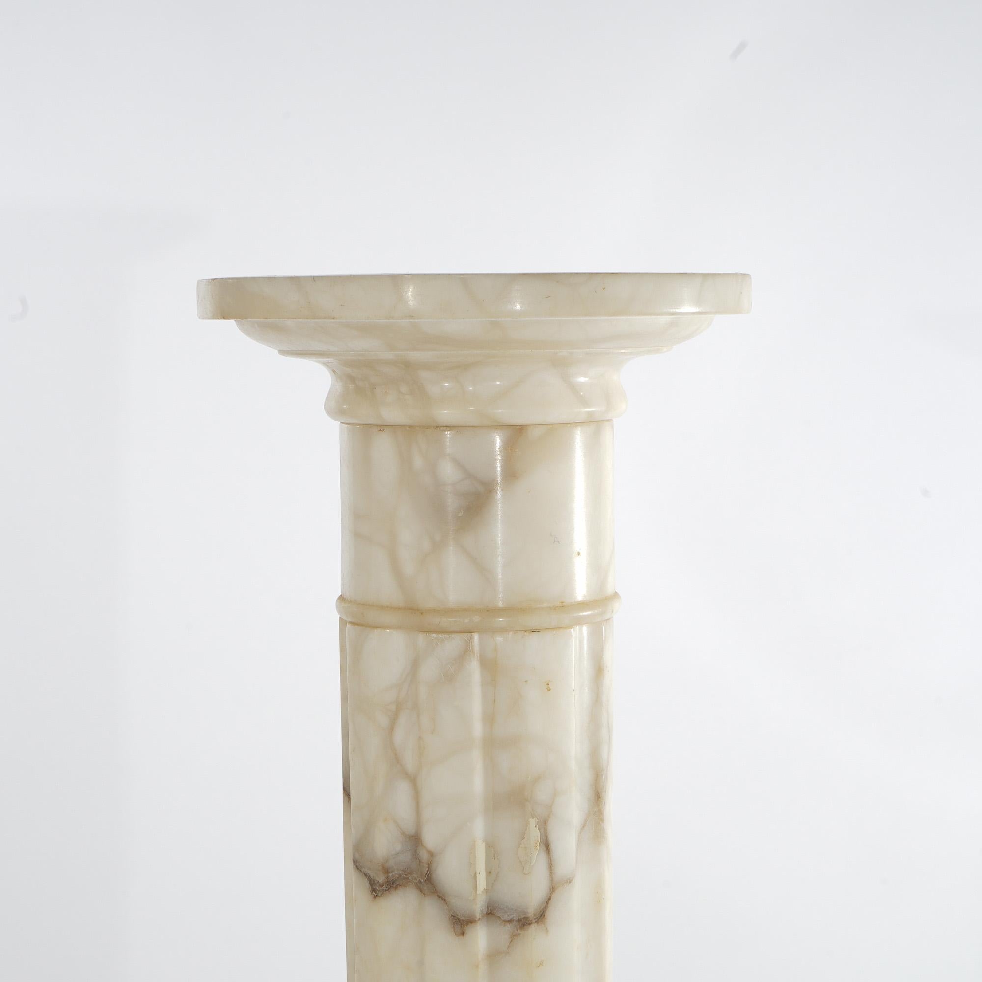 19th Century Antique Neoclassical Marble Sculpture Display Pedestal C1890