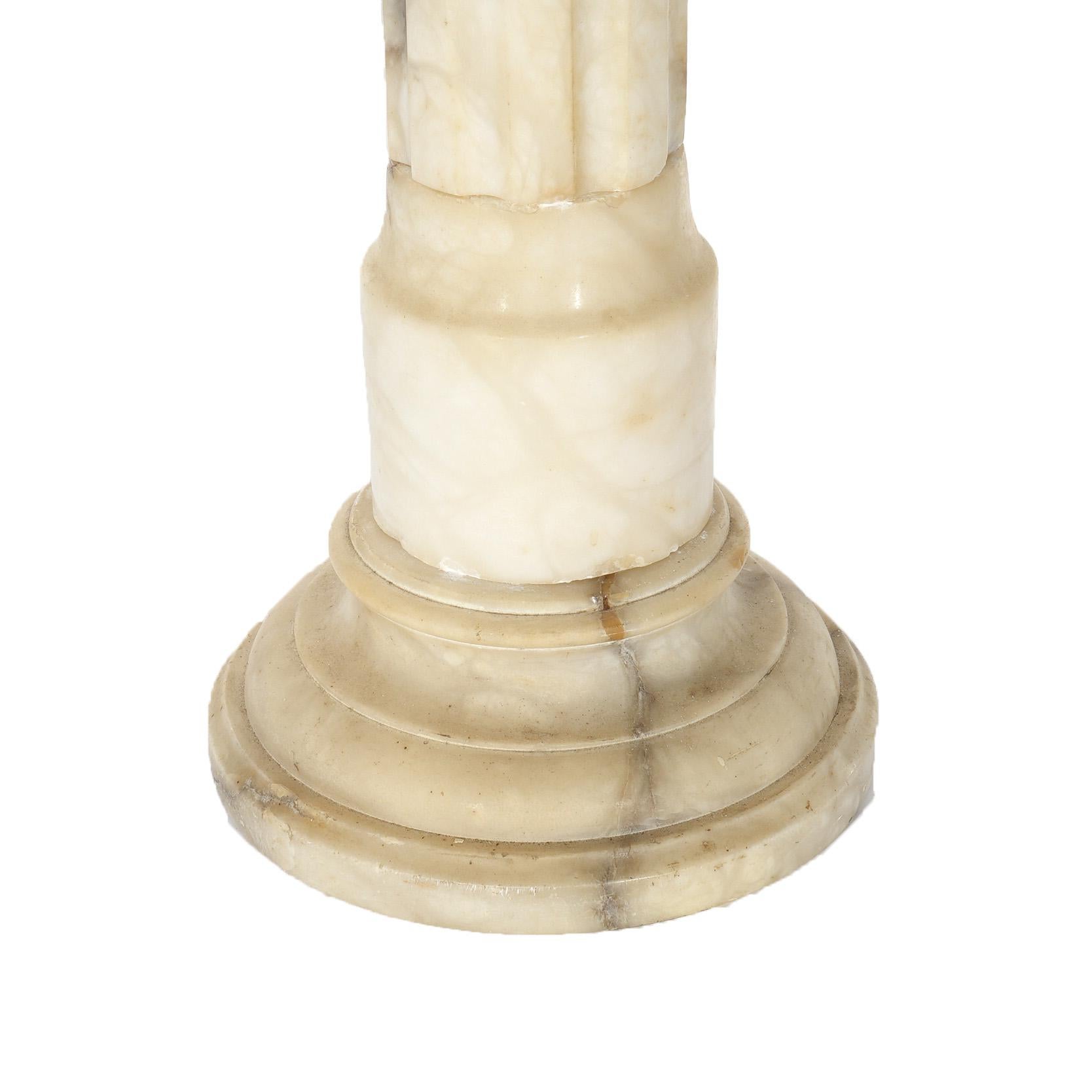 Antique Neoclassical Marble Sculpture Display Pedestal C1890 1
