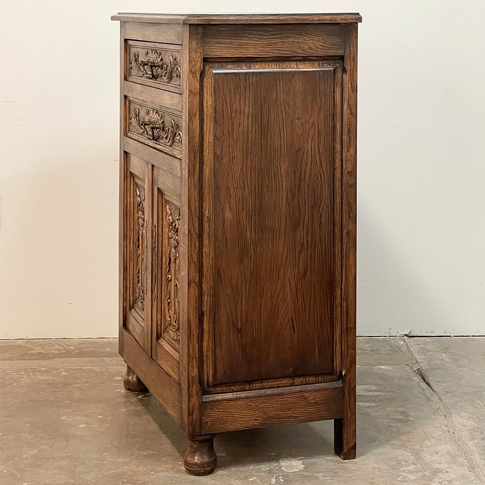 Antique Neoclassical Music Cabinet, Office Cabinet For Sale 7