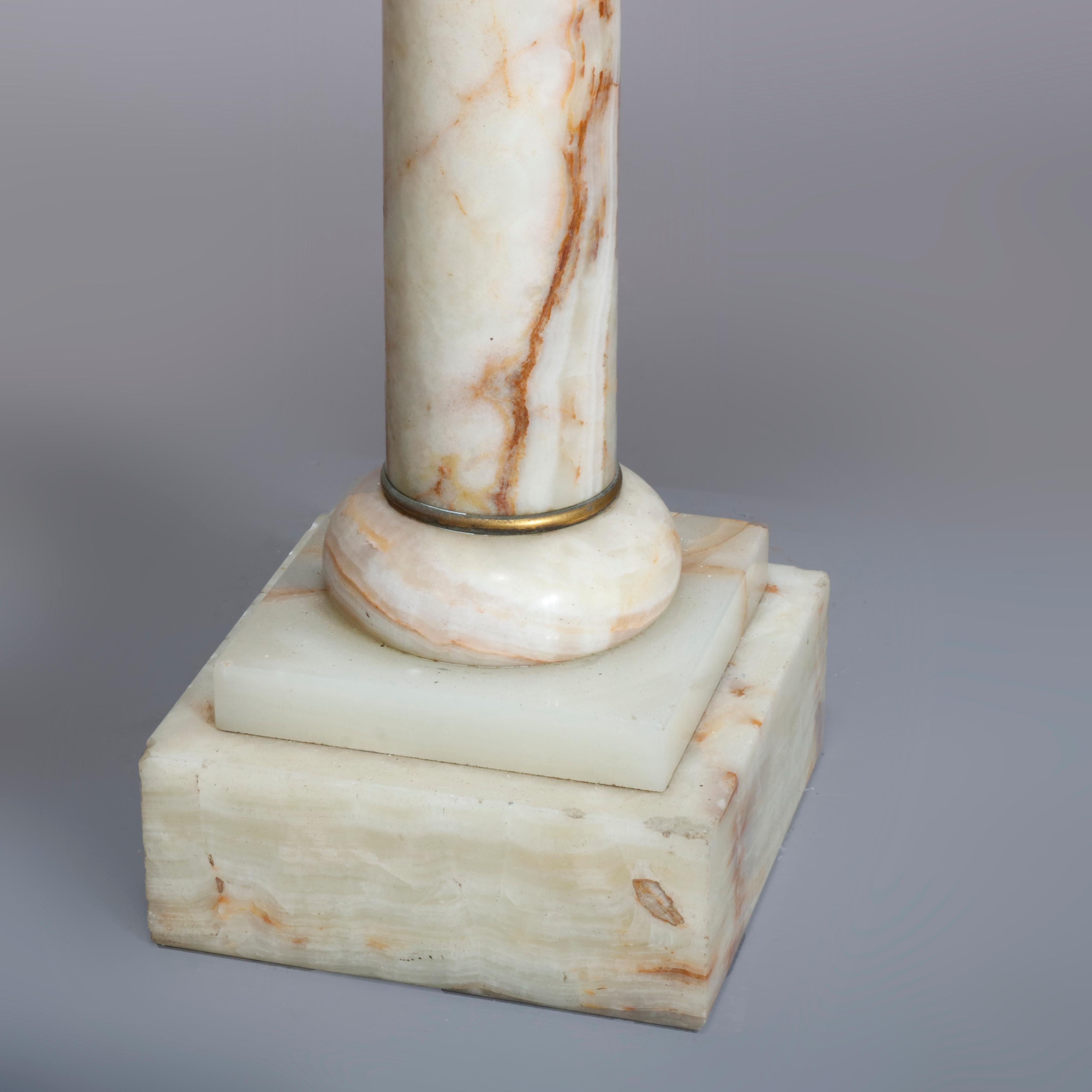 Antique Neoclassical Onyx and Ormolu Sculpture Pedestal, Circa 1890 9