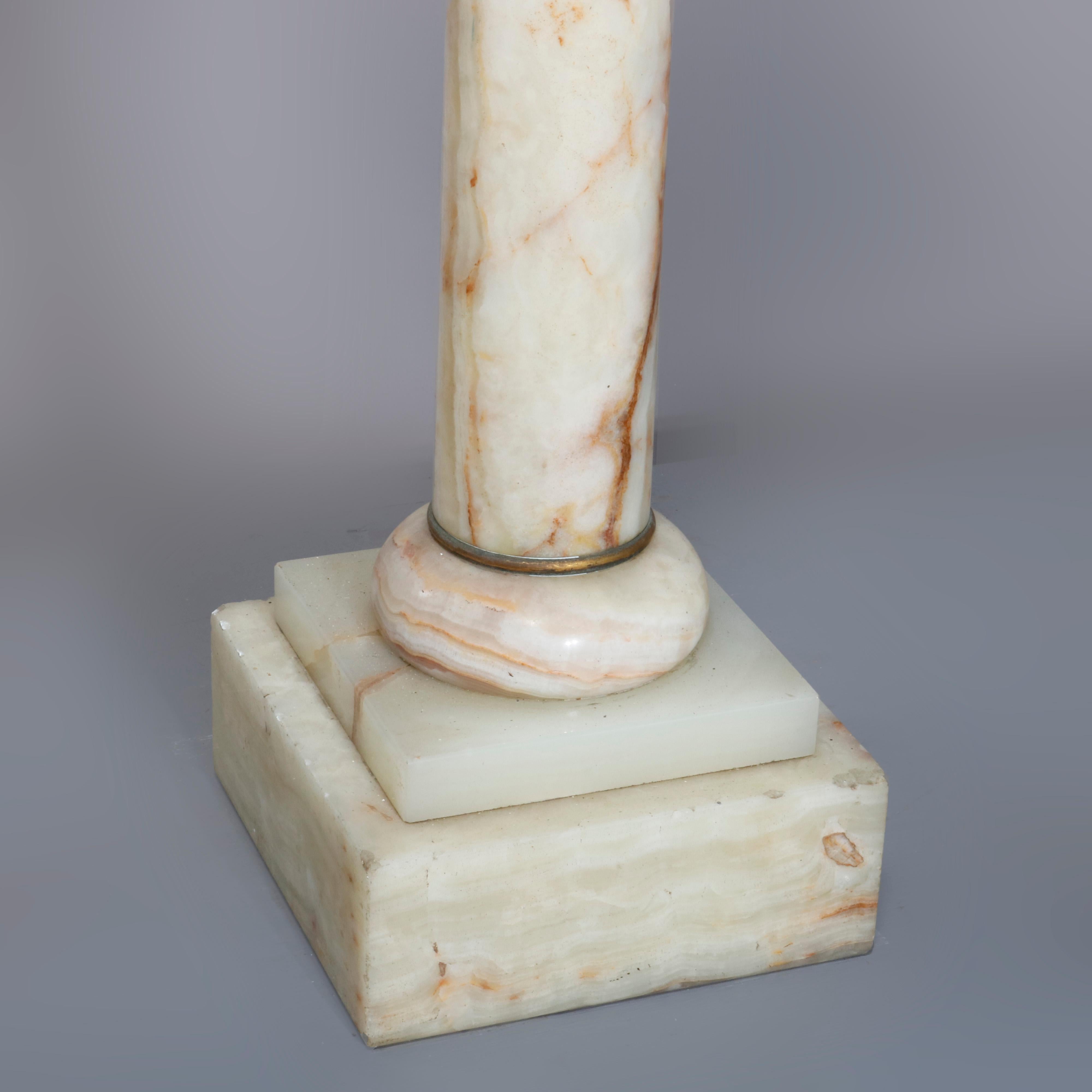 Antique Neoclassical Onyx and Ormolu Sculpture Pedestal, Circa 1890 10