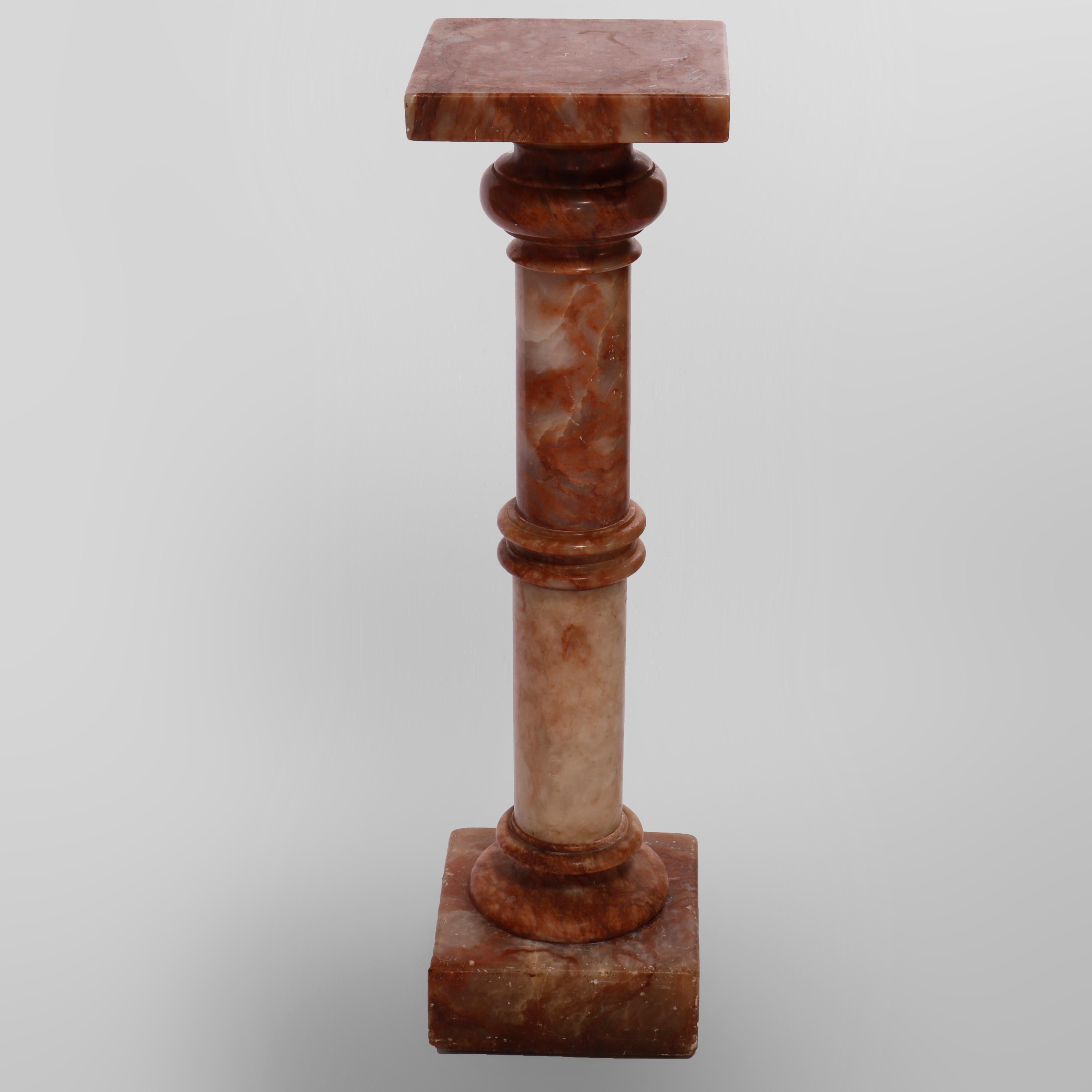 Néoclassique Pidestal de prsentation de sculpture noclassique ancien en onyx 19me sicle en vente