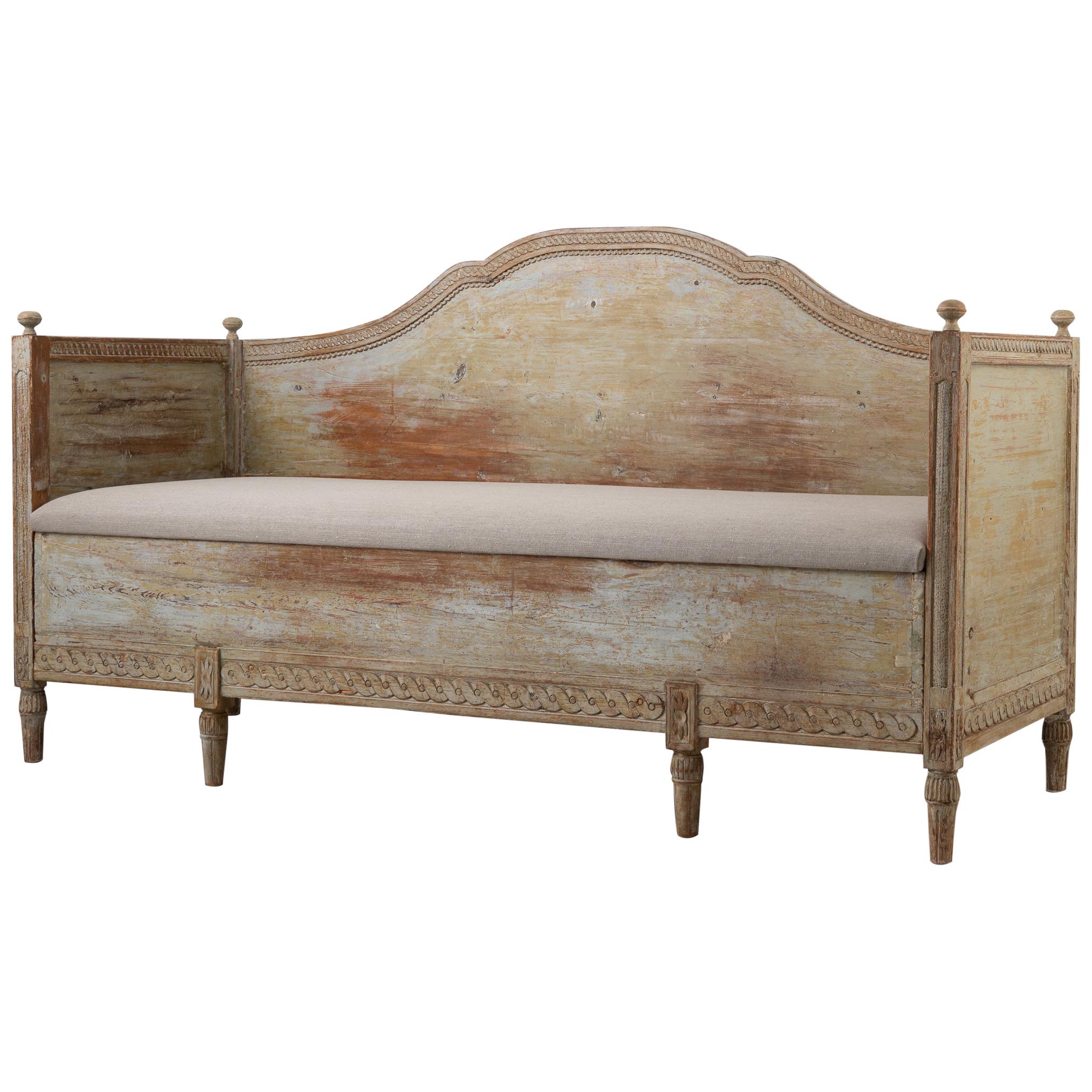 Antique Neoclassical Sofa from Northern Sweden