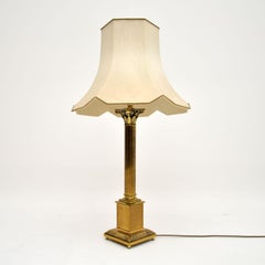 Antique Neoclassical Style Brass Table Lamp