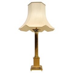 Antique Neoclassical Style Brass Table Lamp