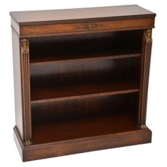 Antique Neoclassical Style Mahogany Open Bookcase