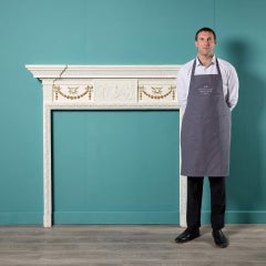 Antique Neoclassical Style Pine & Composition Fire Mantel