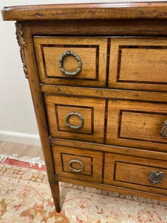 Antique Neoclassical Walnut Chest of Drawers, France, Circa 1840